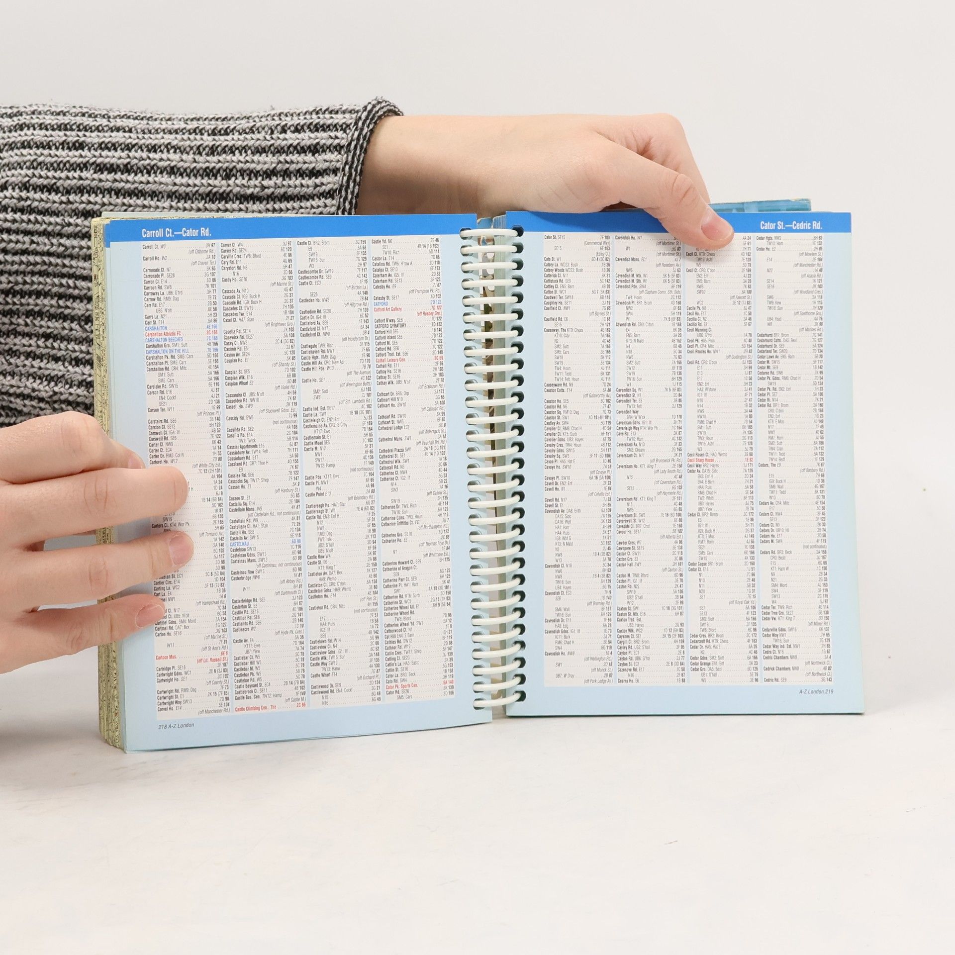 Auteurscollectief London A-Z, Spiral binding