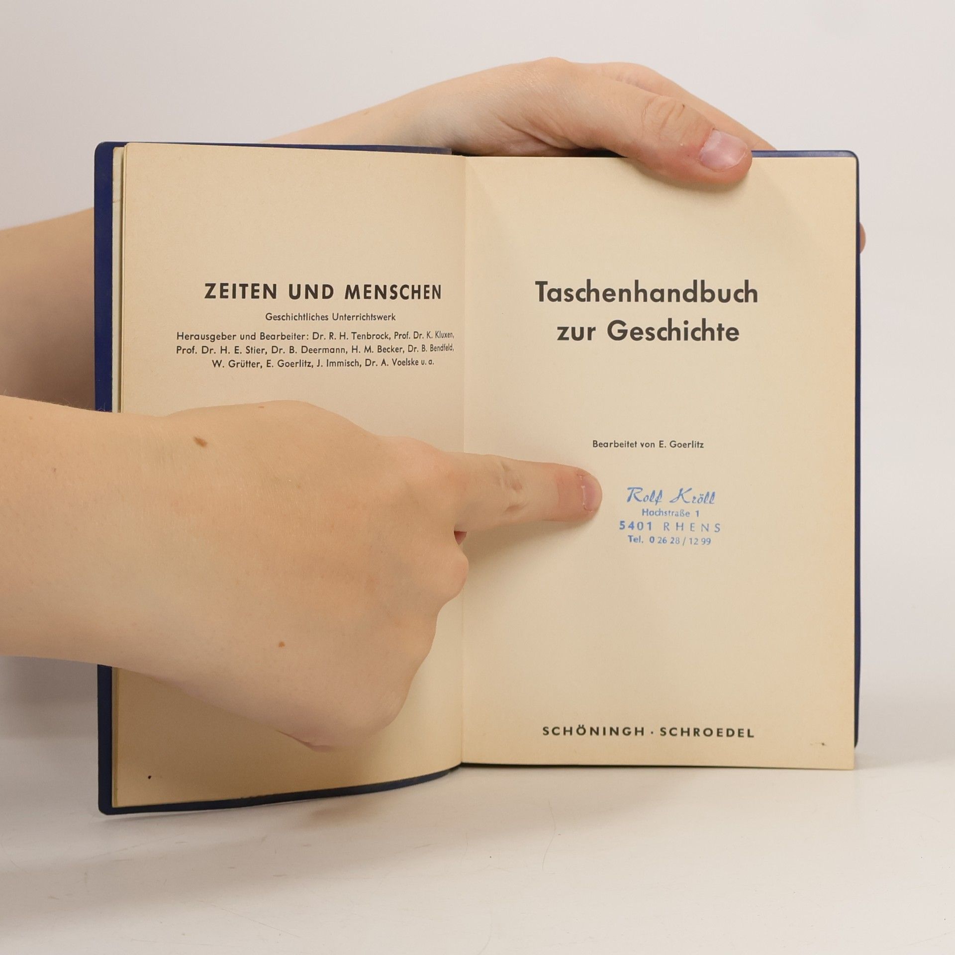 E. Goerlitz Taschenhandbuch zur Geschichte