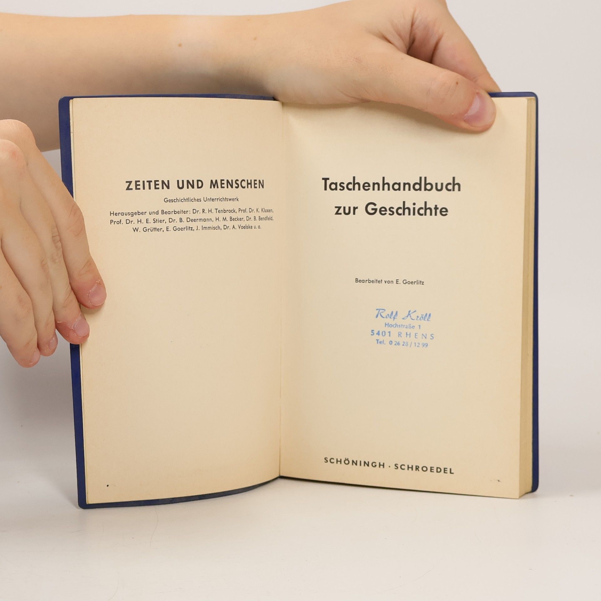E. Goerlitz Taschenhandbuch zur Geschichte