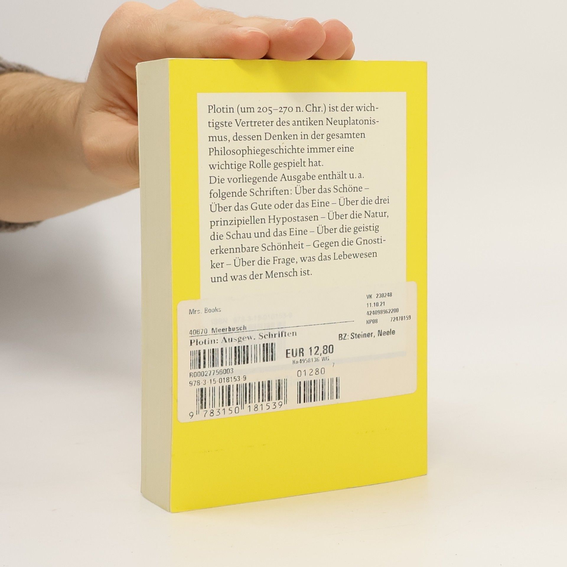 Christian Tornau Reclams Universal-Bibliothek: Ausgewählte Schriften