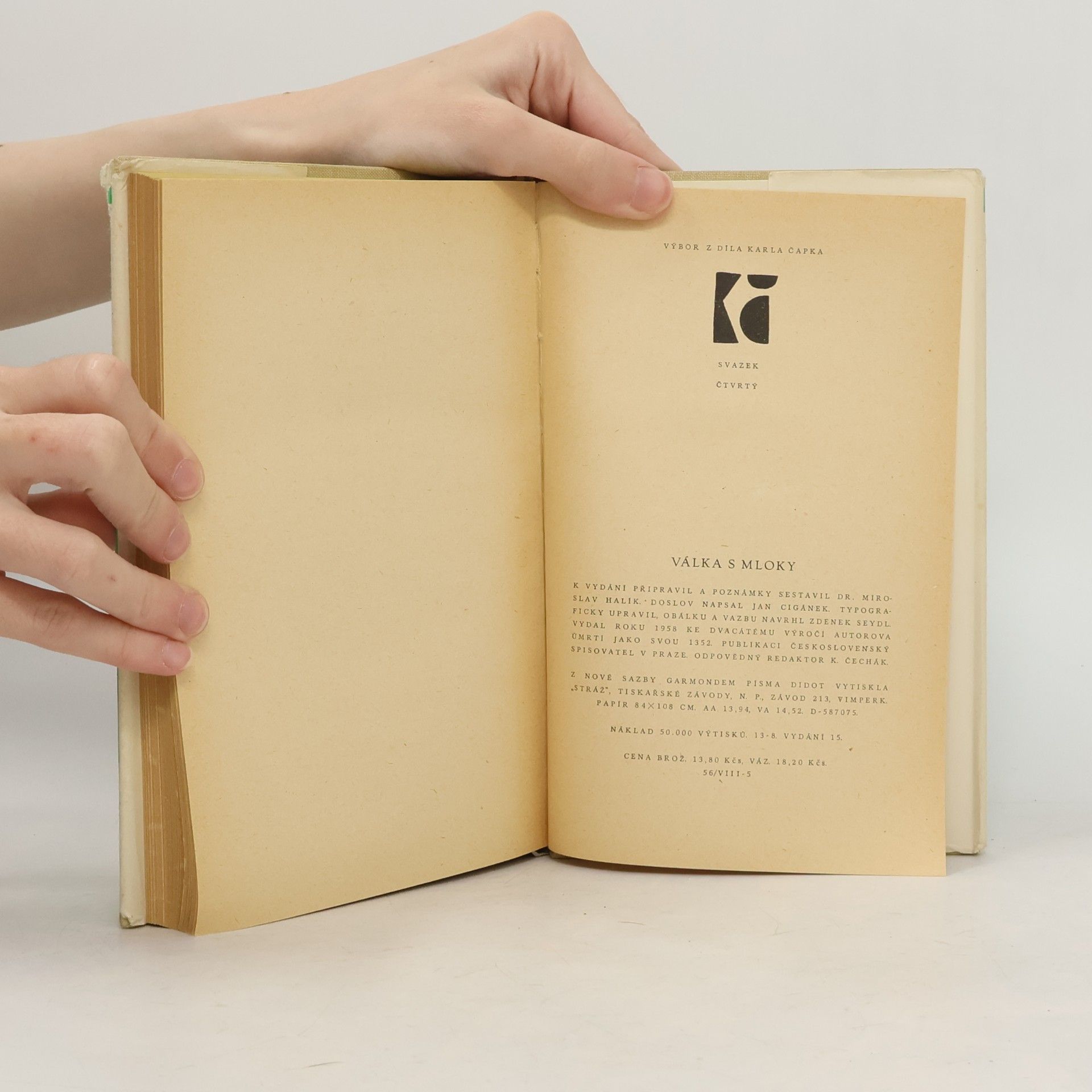 Karel Čapek Válka s mloky