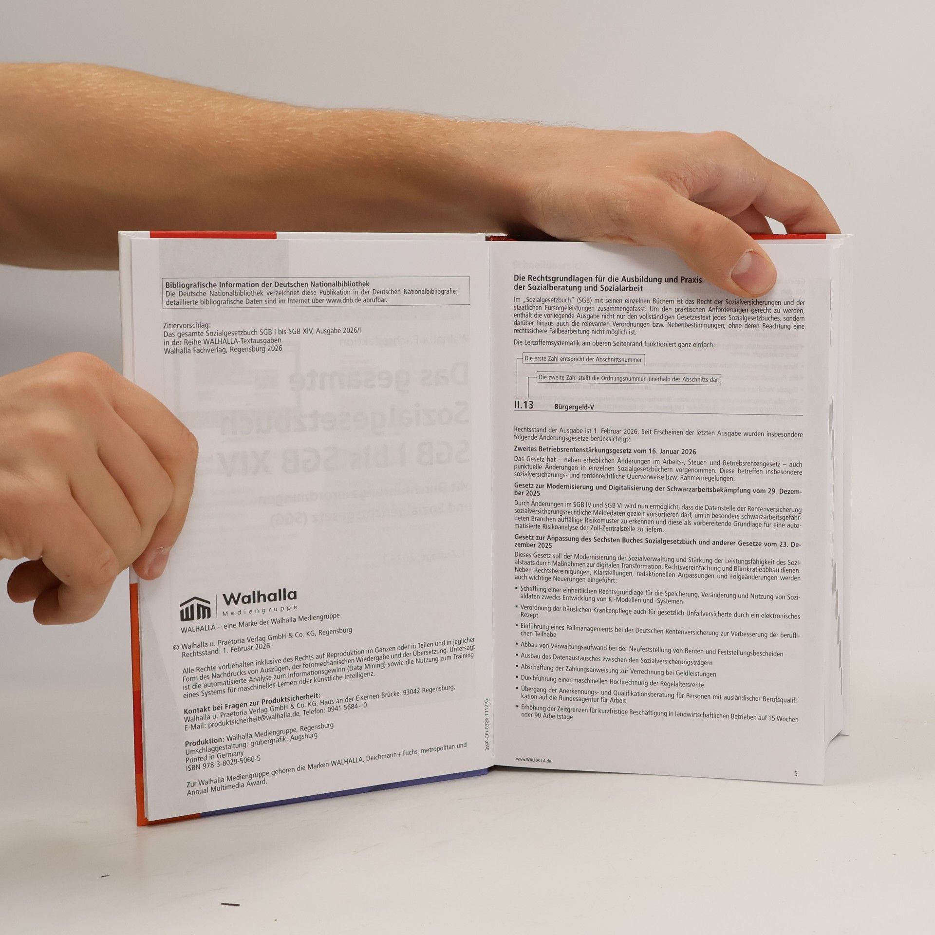 Walhalla Fachredaktion Das gesamte Sozialgesetzbuch SGB I bis SGB XIV