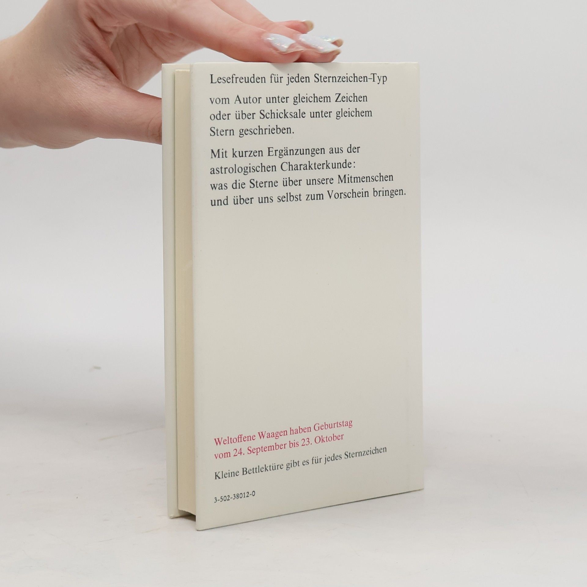 Katharina Steiner Kleine Bettlektüre für die weltoffene Waage