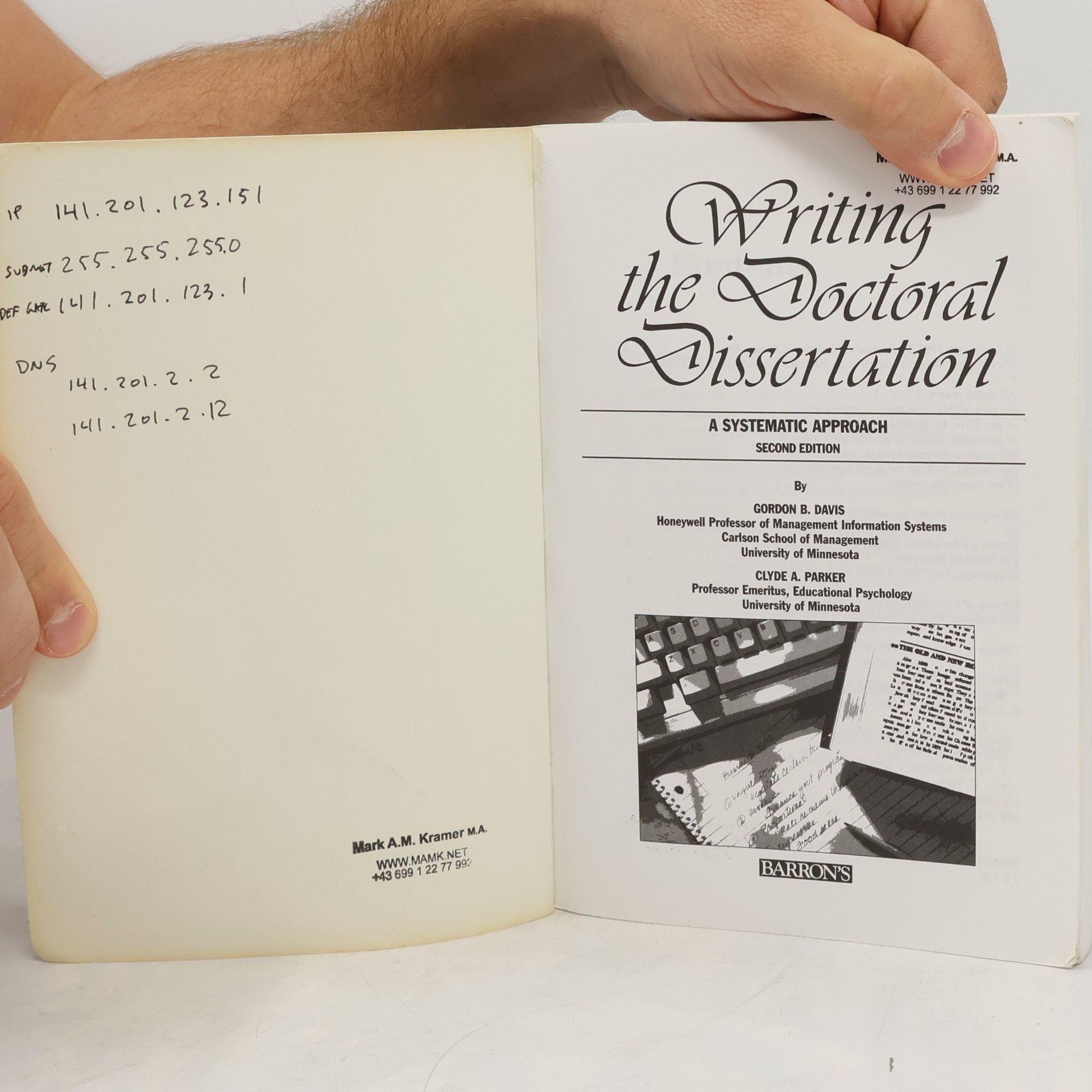 Gordon B. Davis Writing the Doctoral Dissertation