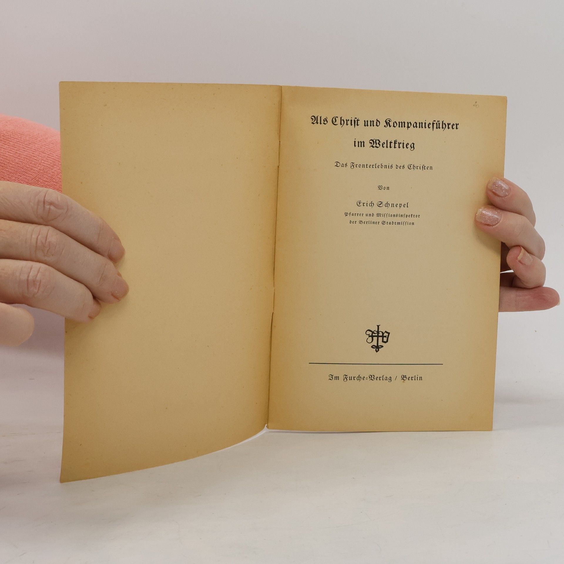 Erich Schnepel Aus der Werkstatt des Christus