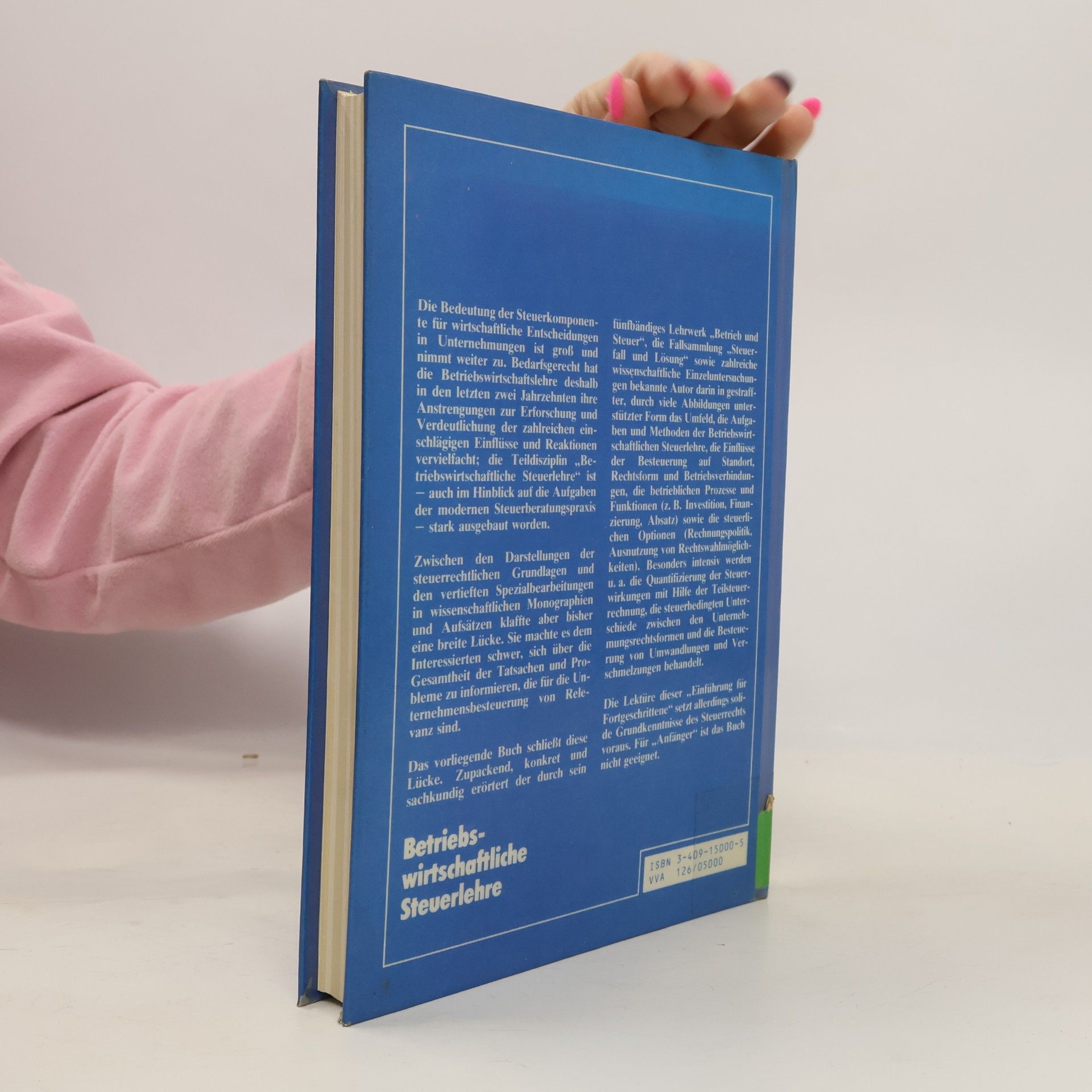 Gerd Rose Betriebswirtschaftliche Steuerlehre