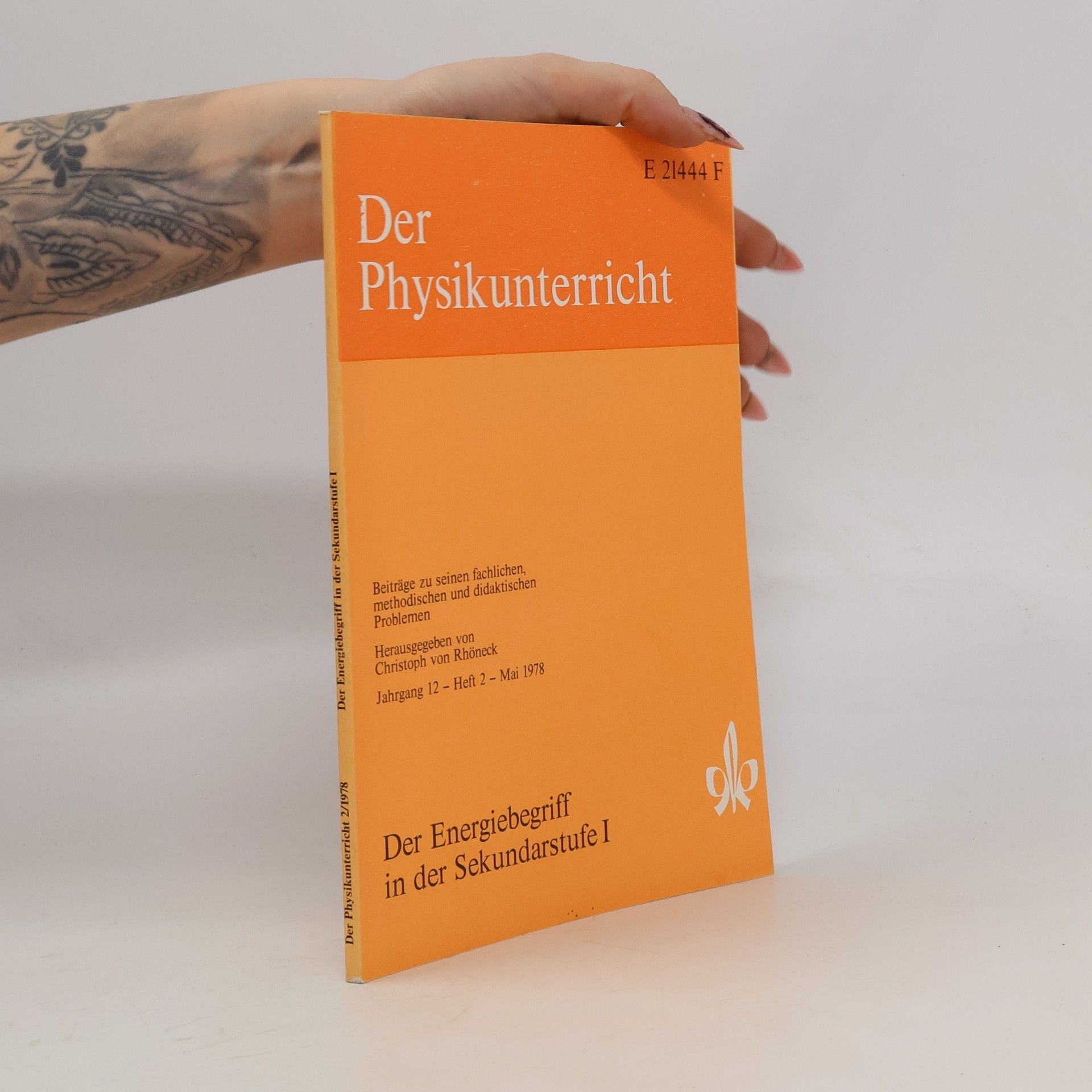 Reinders Duit Der Energiebegriff in der Sekundarstufe I [eins]