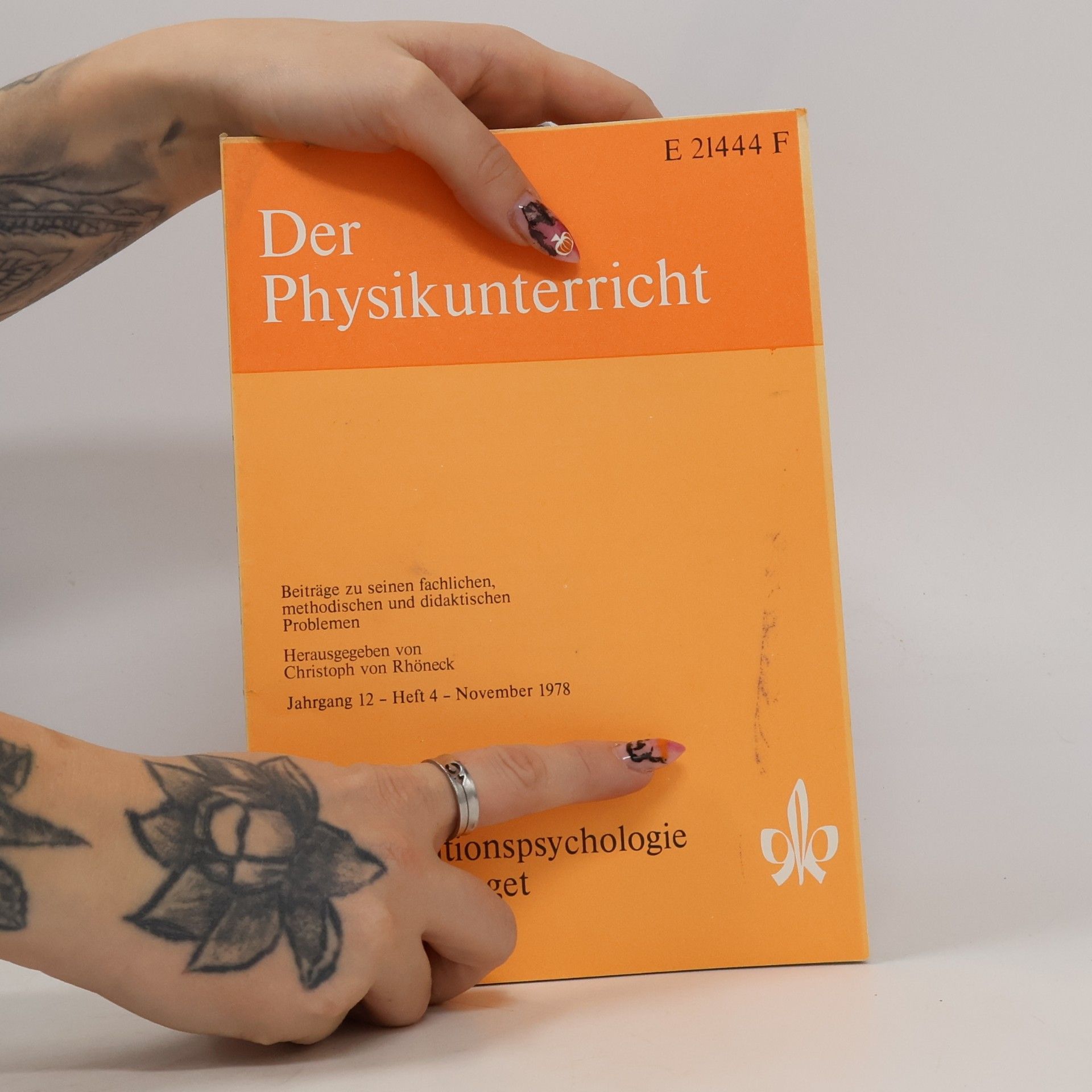 Manfred Bormann Der Physikunterricht - Jahrgang 12, Heft 4: Aspekte der Kognitionspsychologie von Jean Piaget