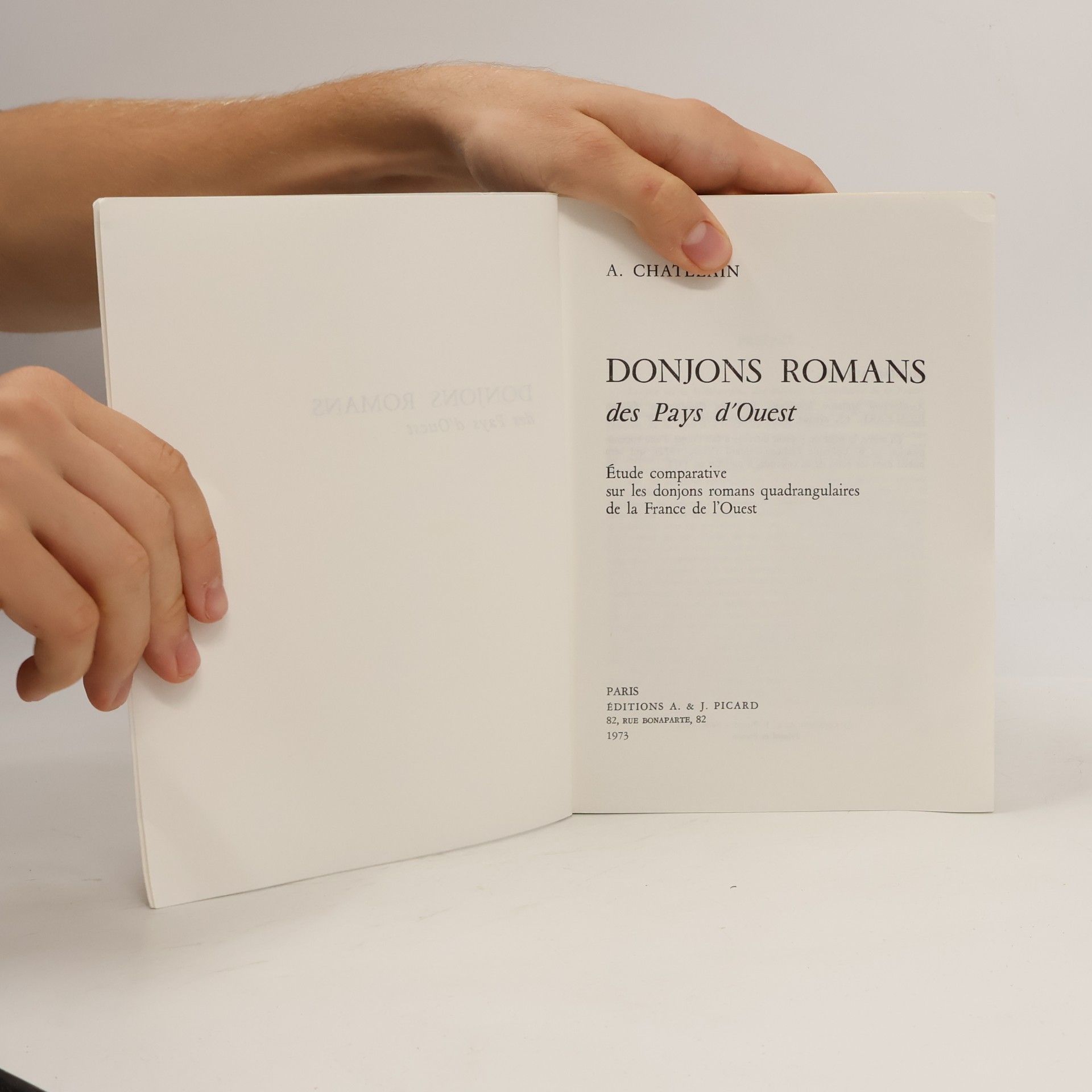 André Chatelain Donjons romans des pays d'Ouest