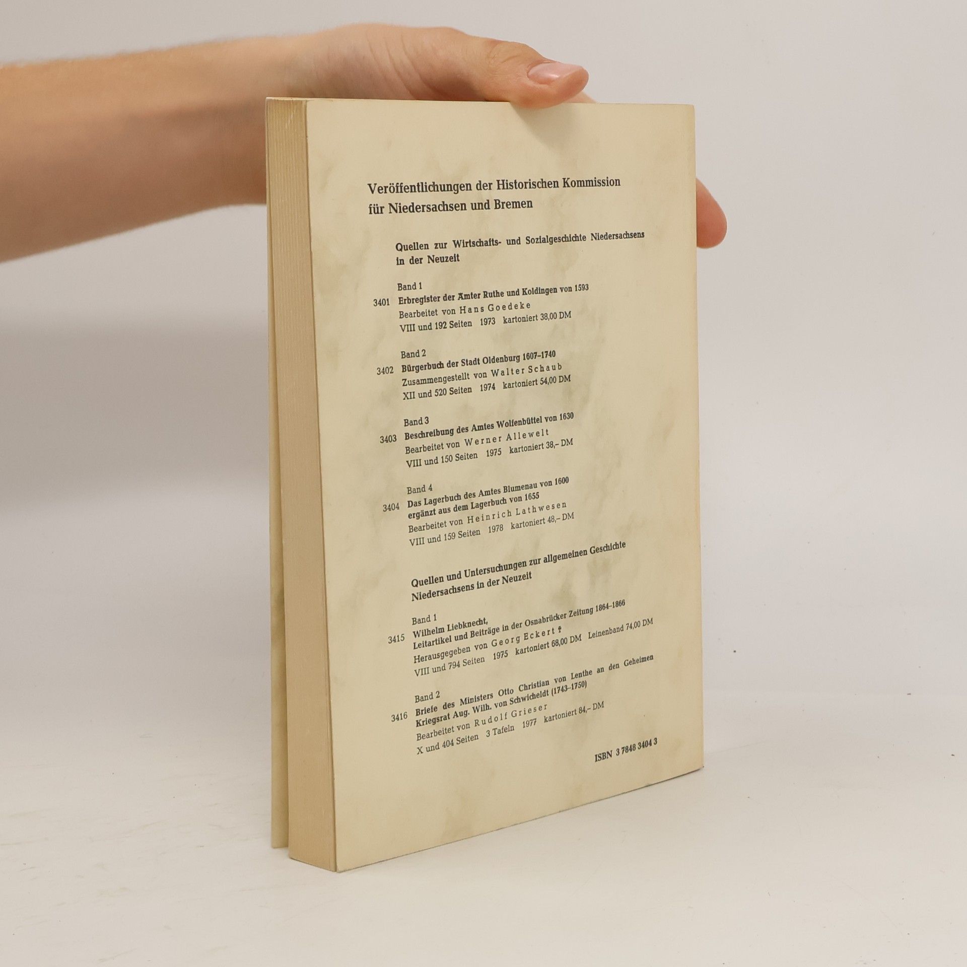 Heinrich Lathwesen Das Lagerbuch des Amtes Blumenau von 1600