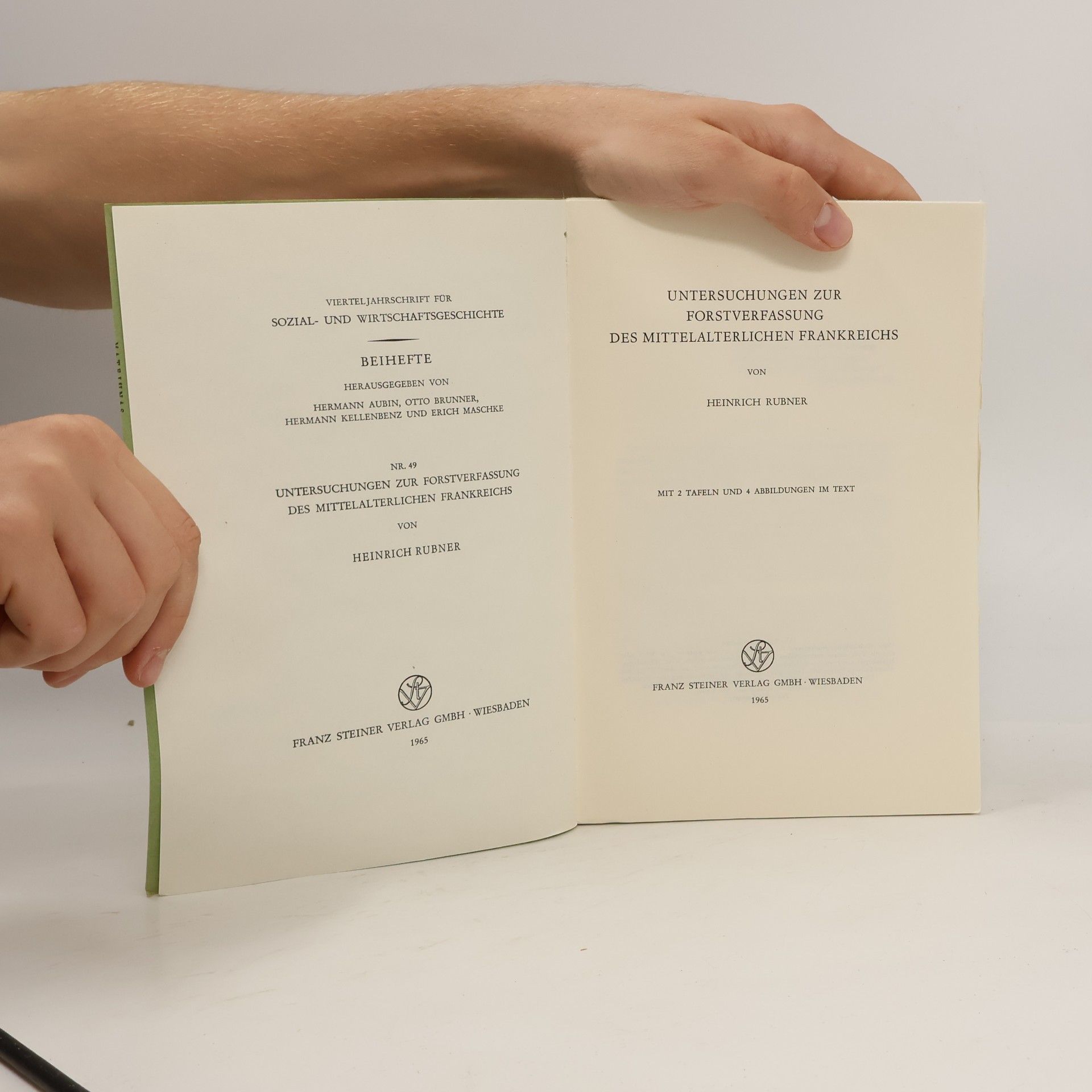 Heinrich Rubner Vierteljahrschrift für Sozial-und Wirtschaftsgeschichte