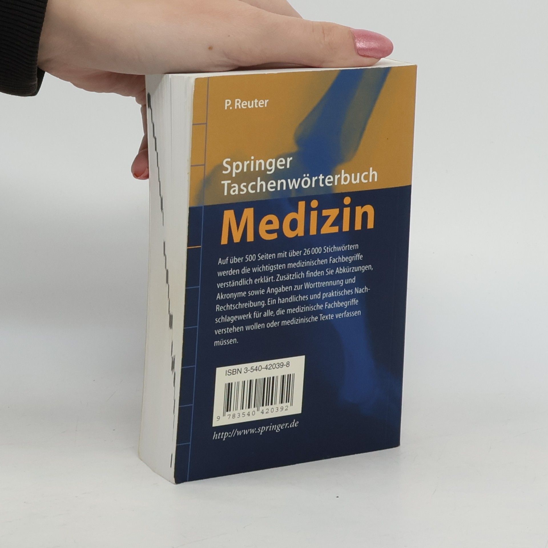 Peter Reuter Springer-Taschenwörterbuch Medizin
