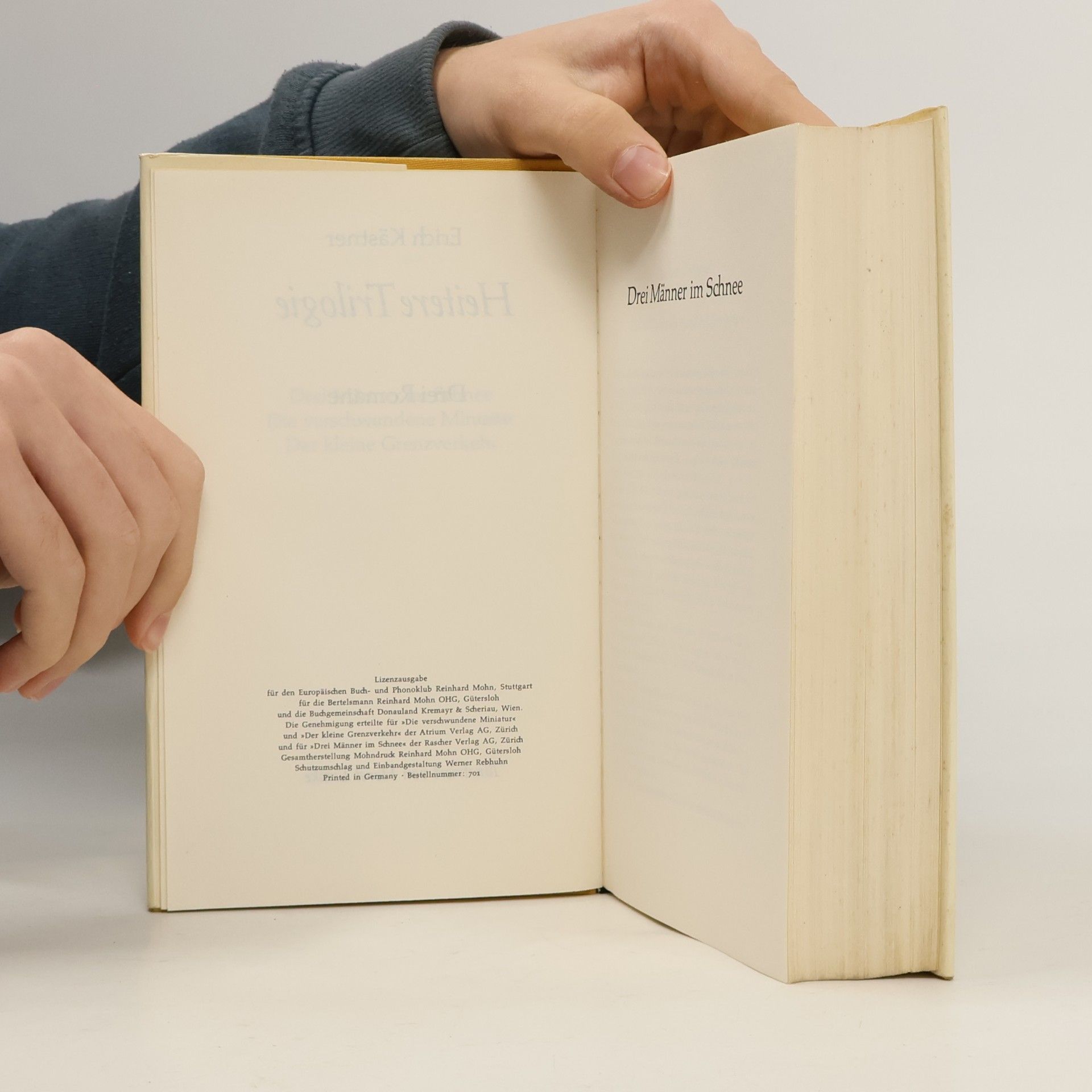 Erich Kästner Heitere Trilogie