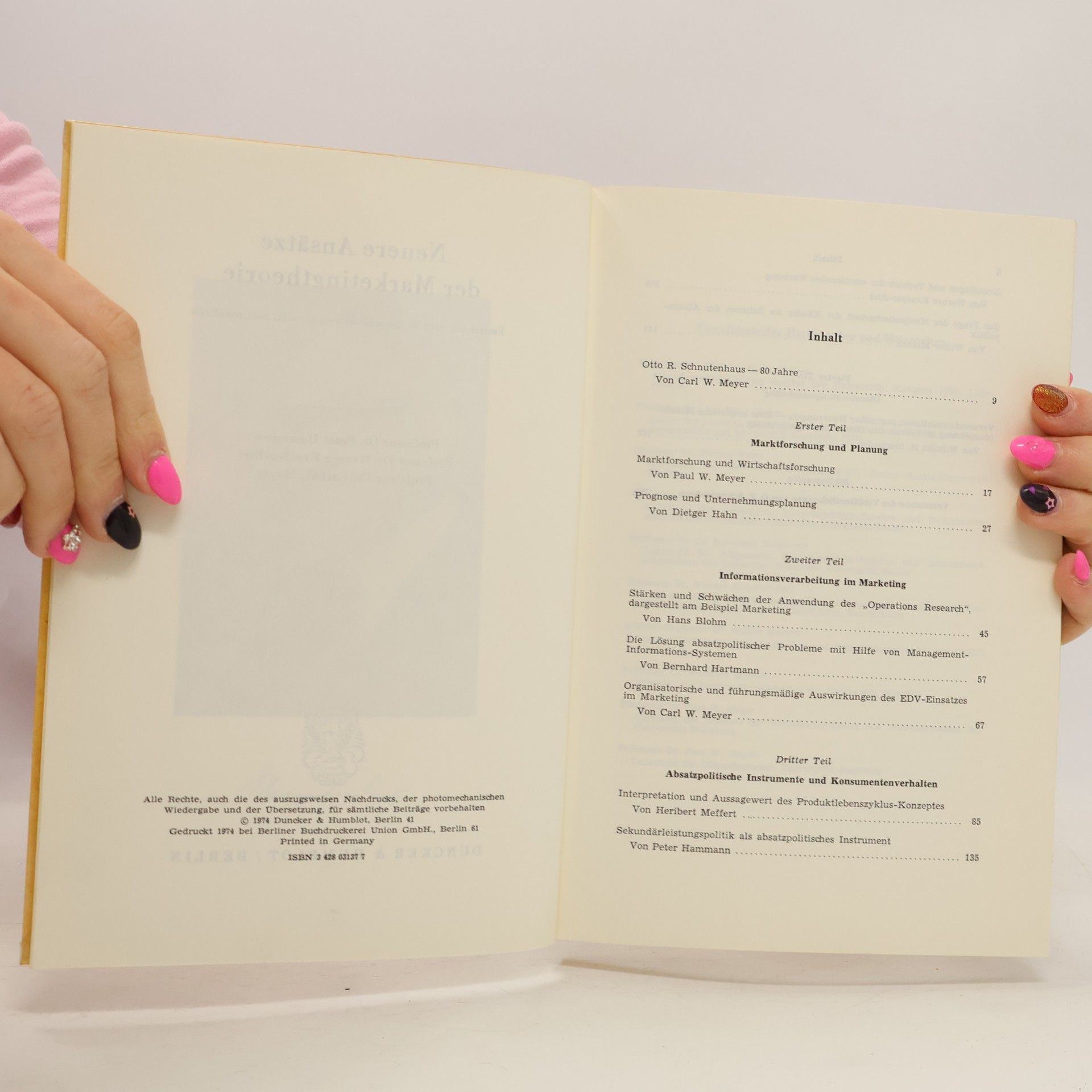 Autores varios Neuere Ansätze der Marketingtheorie