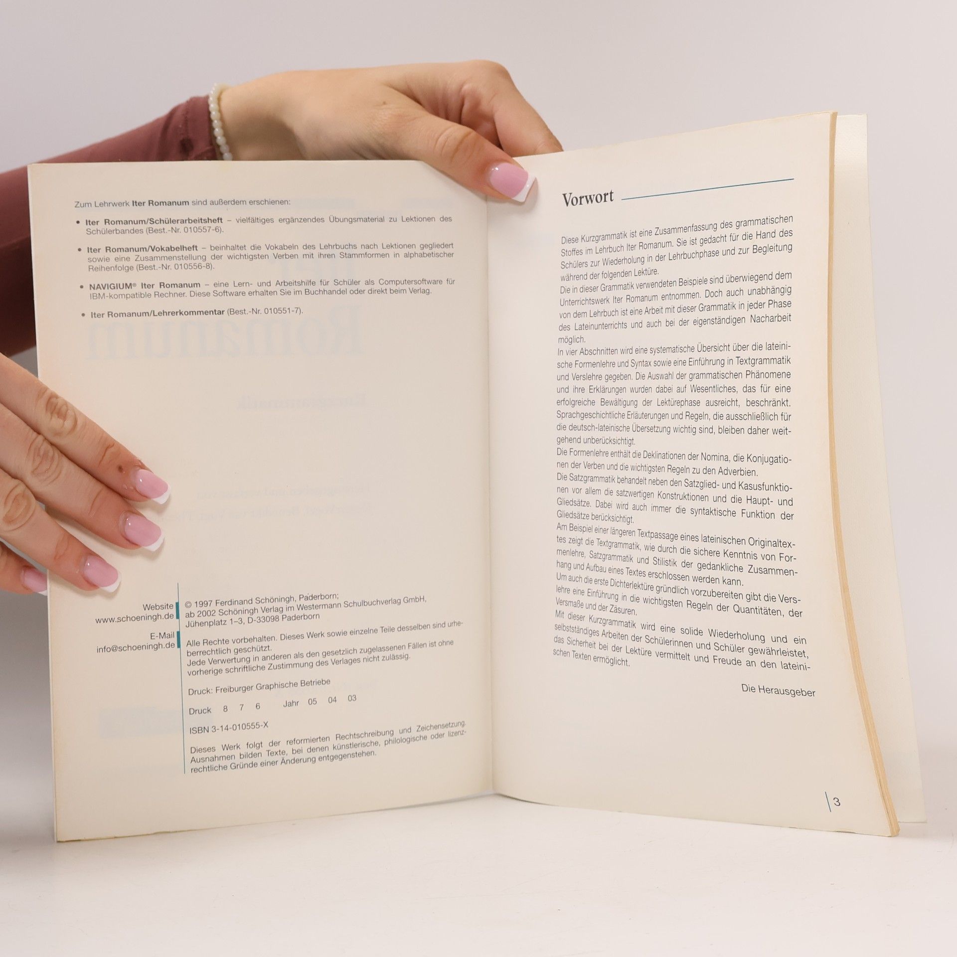 Jörgen Vogel Iter Romanum. Kurzgrammatik. Bisherige Ausgabe