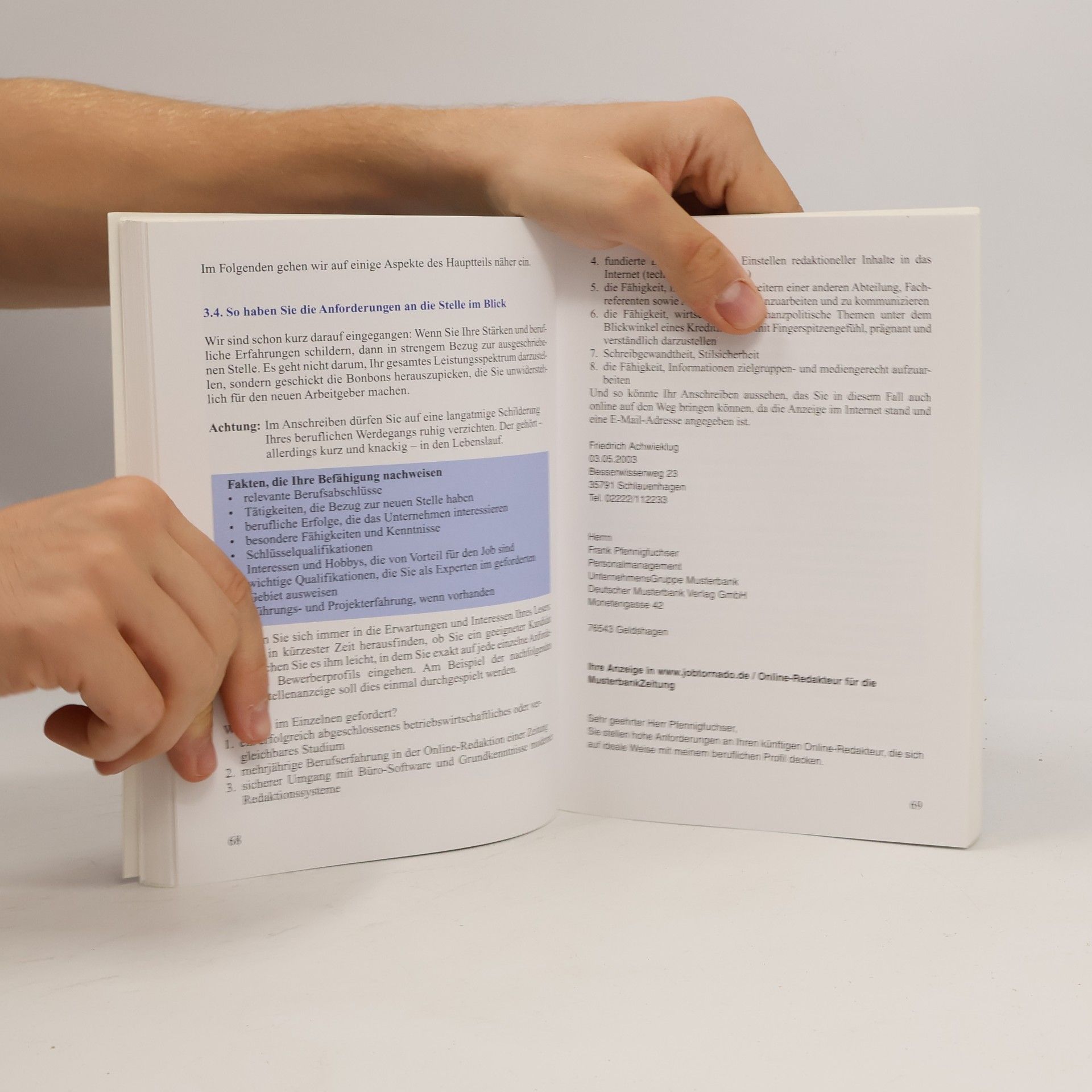 Elke Pohl Die schriftliche Bewerbung