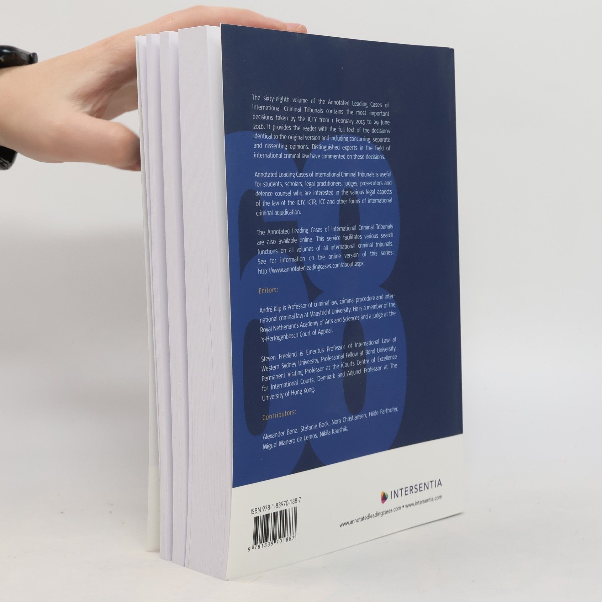 Andrea Klippel Annotated Leading Cases of International Criminal Tribunals