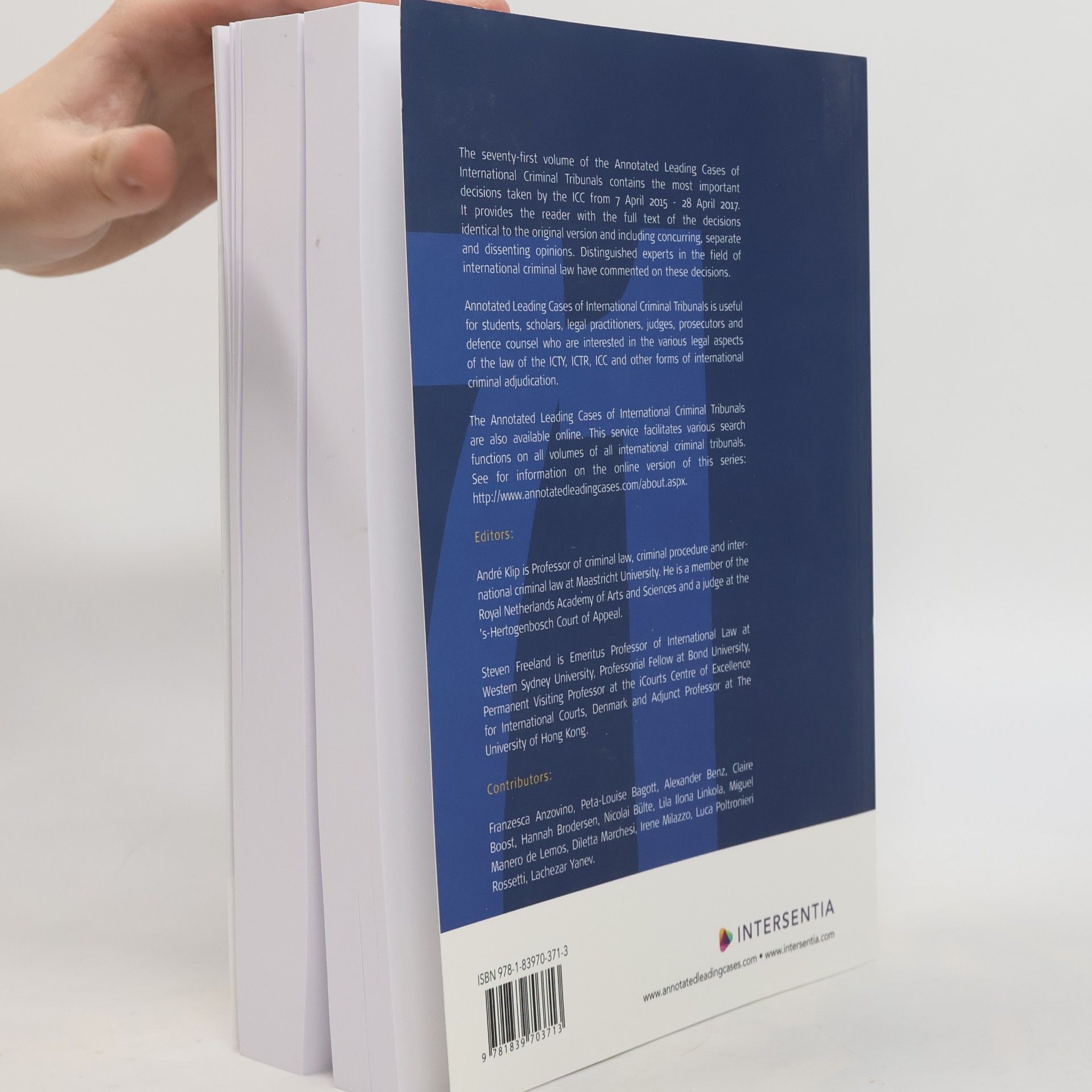 Andrea Klippel Annotated Leading Cases of International Criminal Tribunals - 71