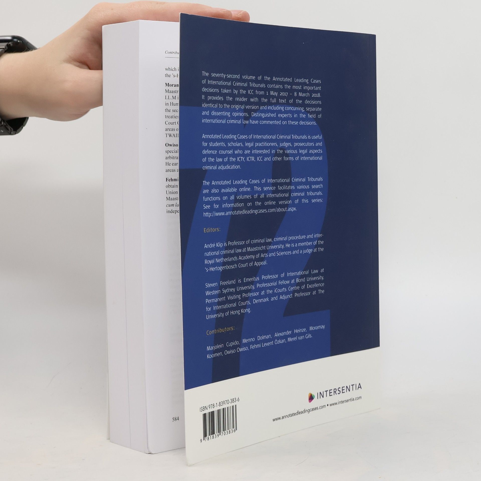 Andrea Klippel Annotated Leading Cases of International Criminal Tribunals