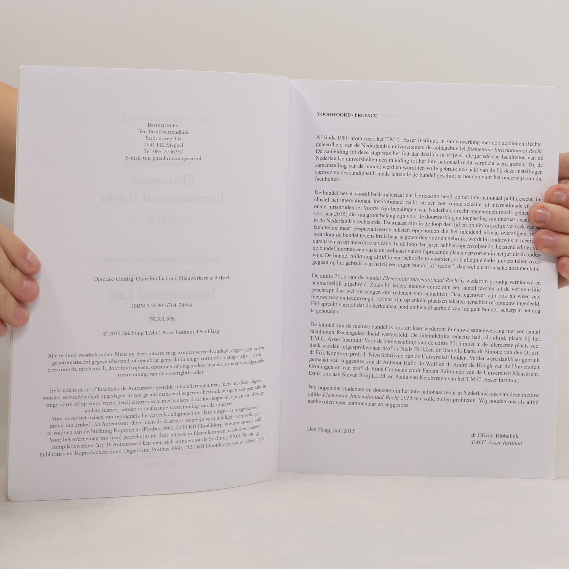 Elementair Internationaal Recht - Elementary International Law 2015