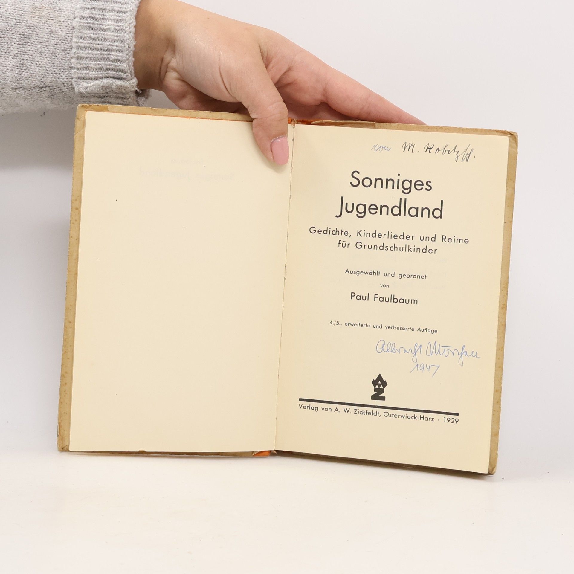 Paul Faulbaum Sonniges Jugendland