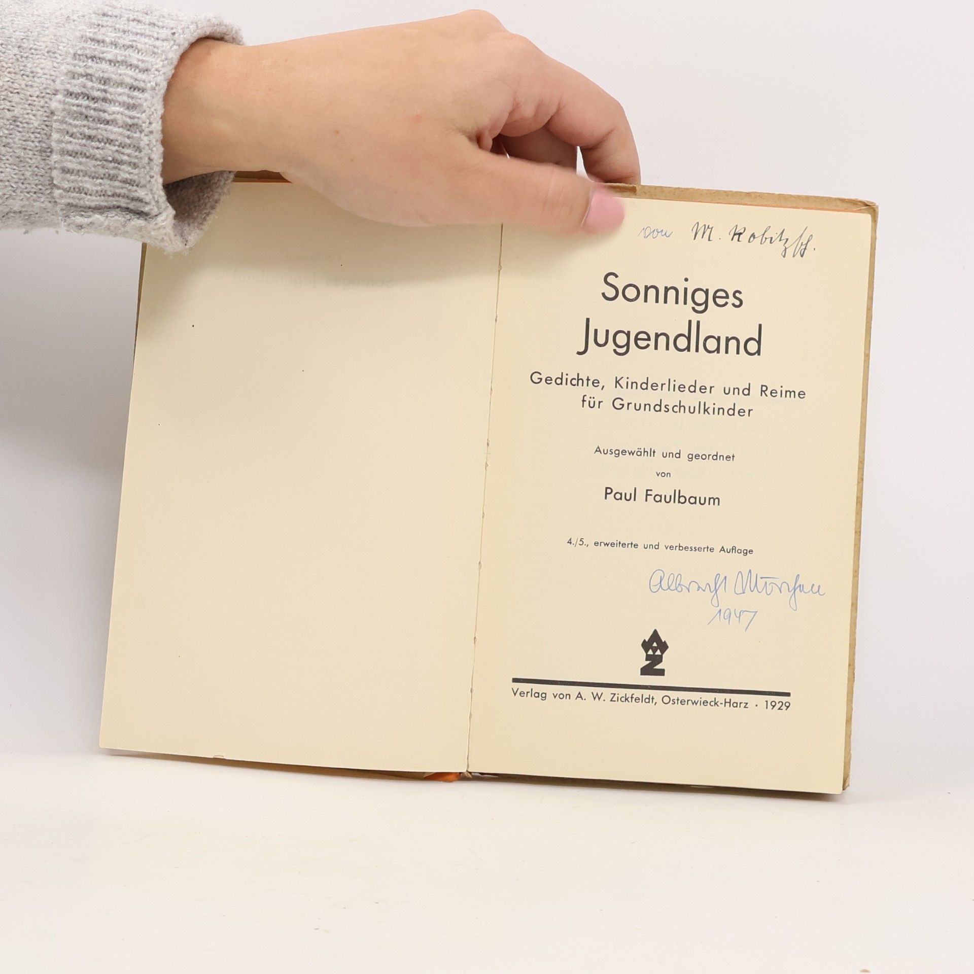 Paul Faulbaum Sonniges Jugendland