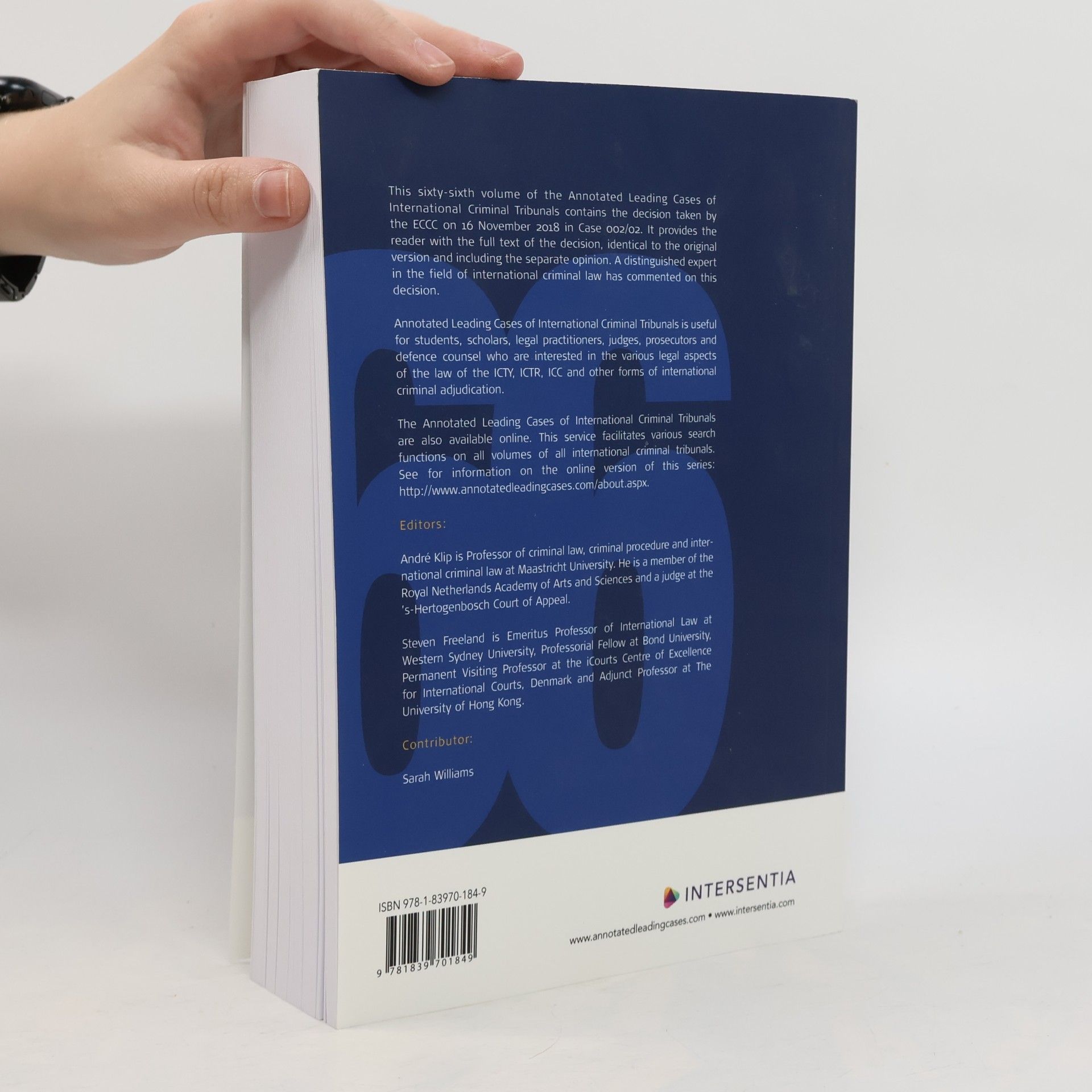 Andrea Klippel Annotated Leading Cases Of International Criminal Tribunals - 66b: The Extraordinary Chambers In The Courts Of Cambodia (ECCC) 16 November 2018