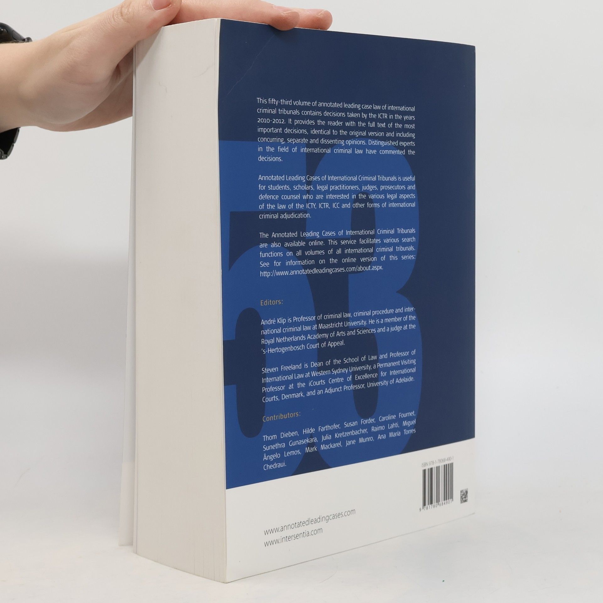 Andrea Klippel Annotated Leading Cases of International Criminal Tribunals