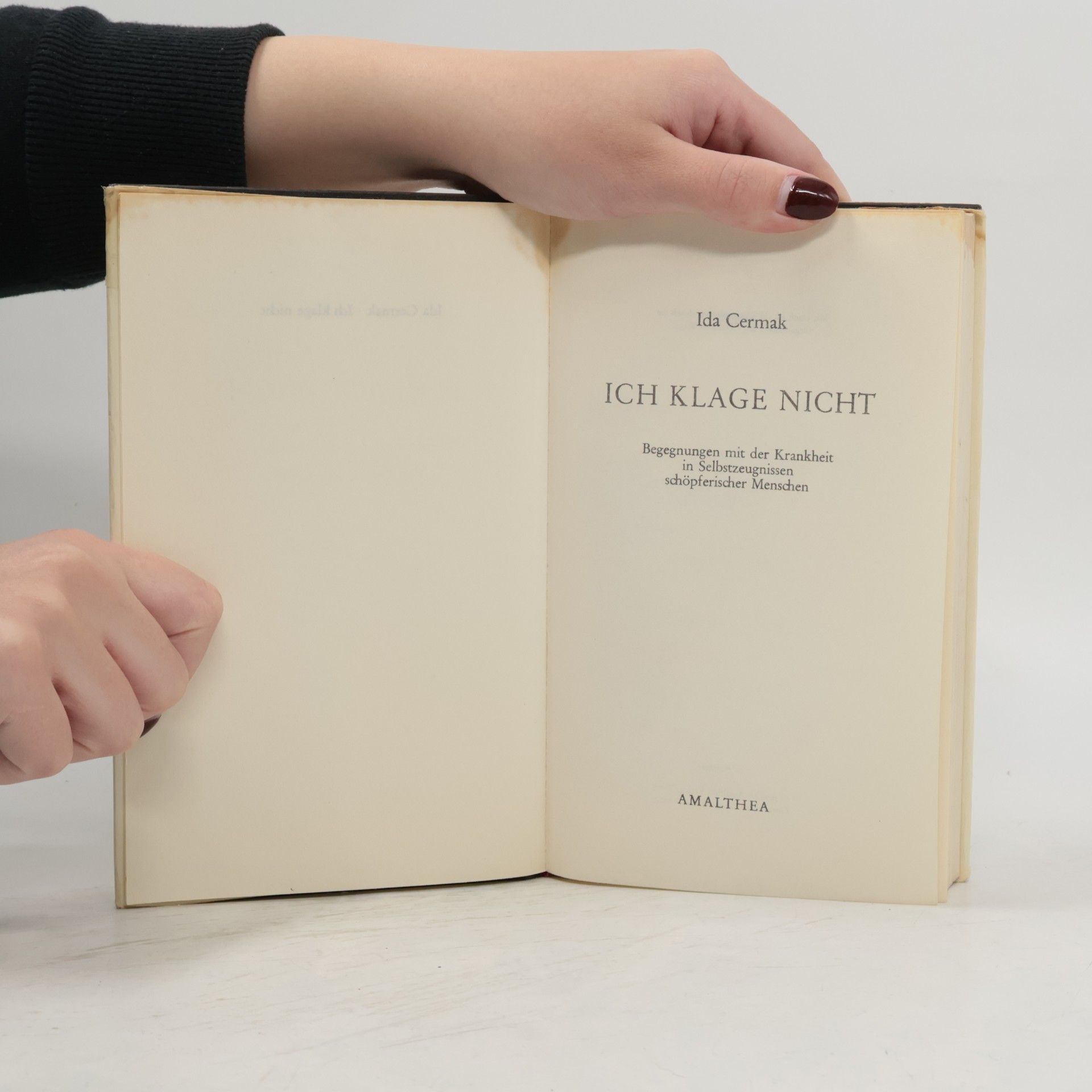 Ida Cermak Ich klage nicht
