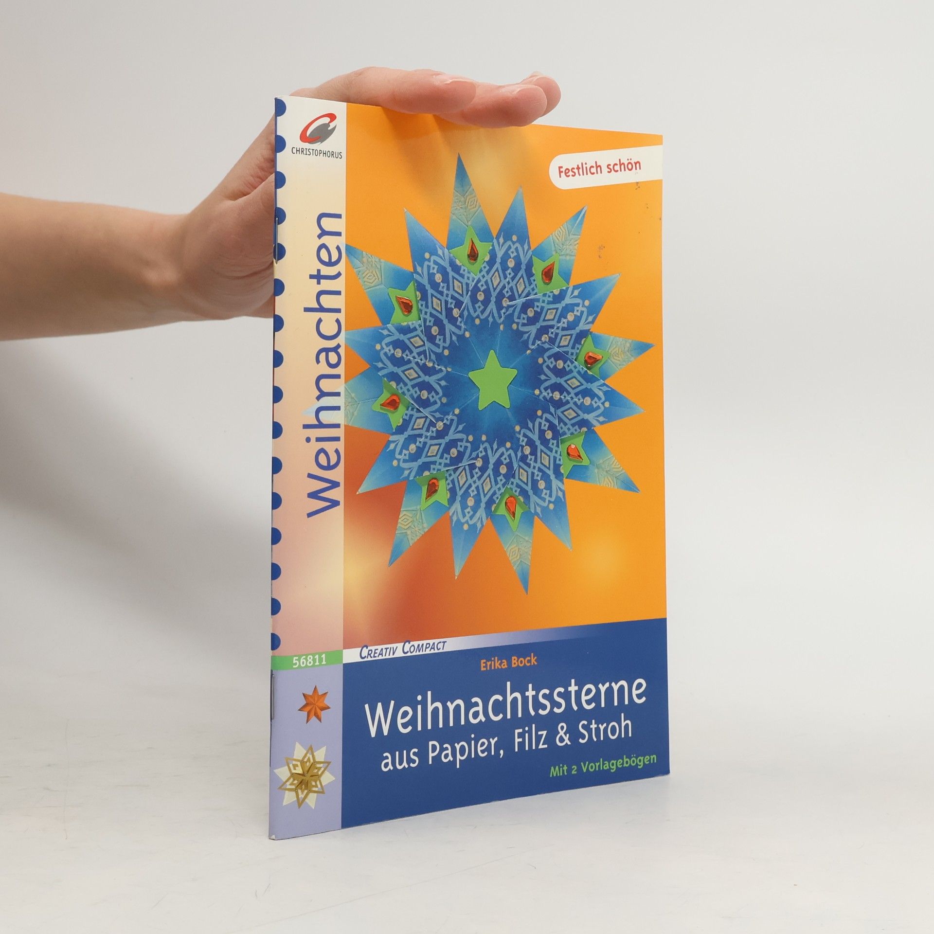 Erika Bock Weihnachtssterne aus Papier, Filz & Stroh