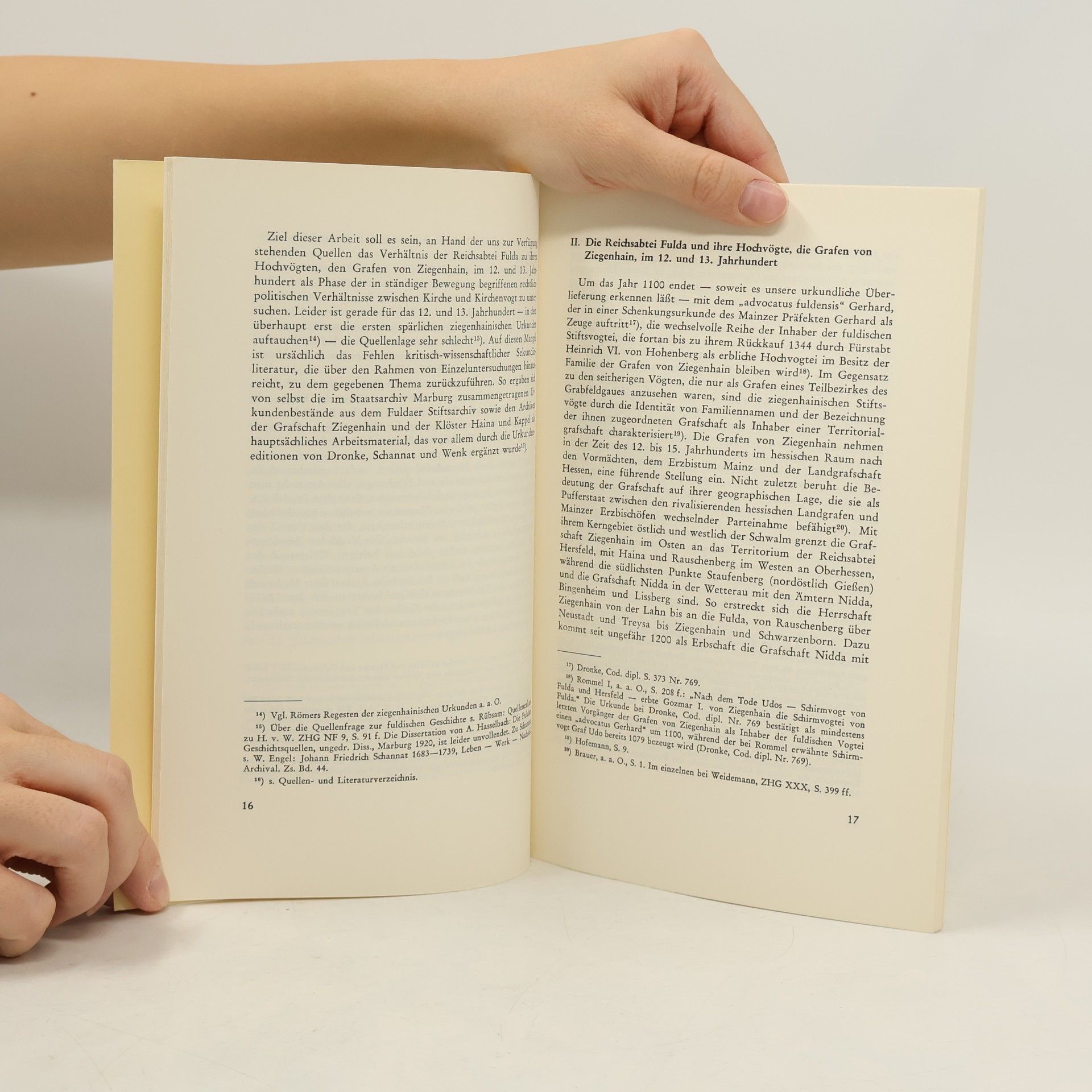 Friedrich Wilhelm Witzel Die Reichsabtei Fulda und ihre Hochvögte die Grafen von Ziegenhain im 12. und 13. Jahrhundert