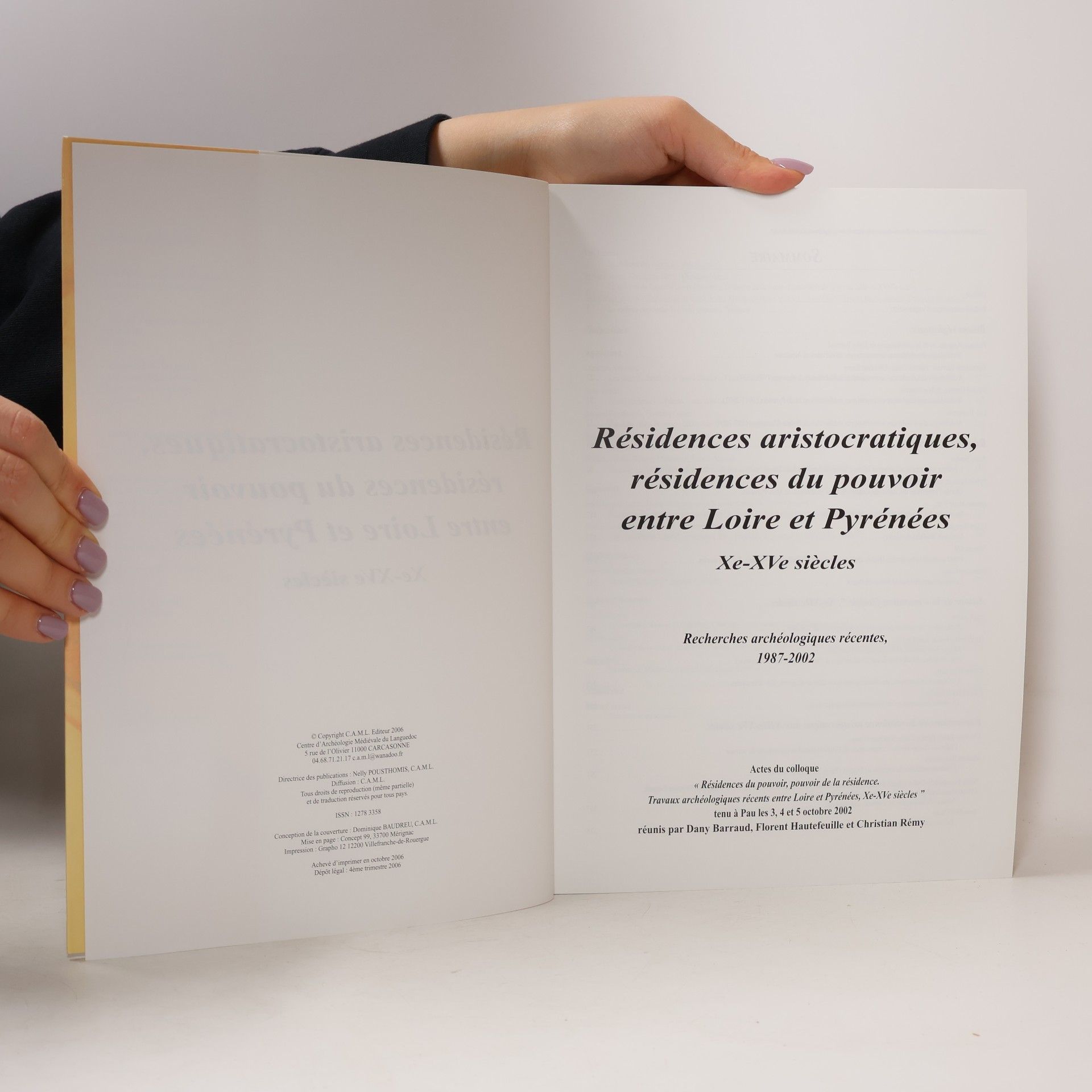 Dominique Baudreu RÉSIDENCES ARISTOCRATIQUES, RÉSIDENCES DU POUVOIR
