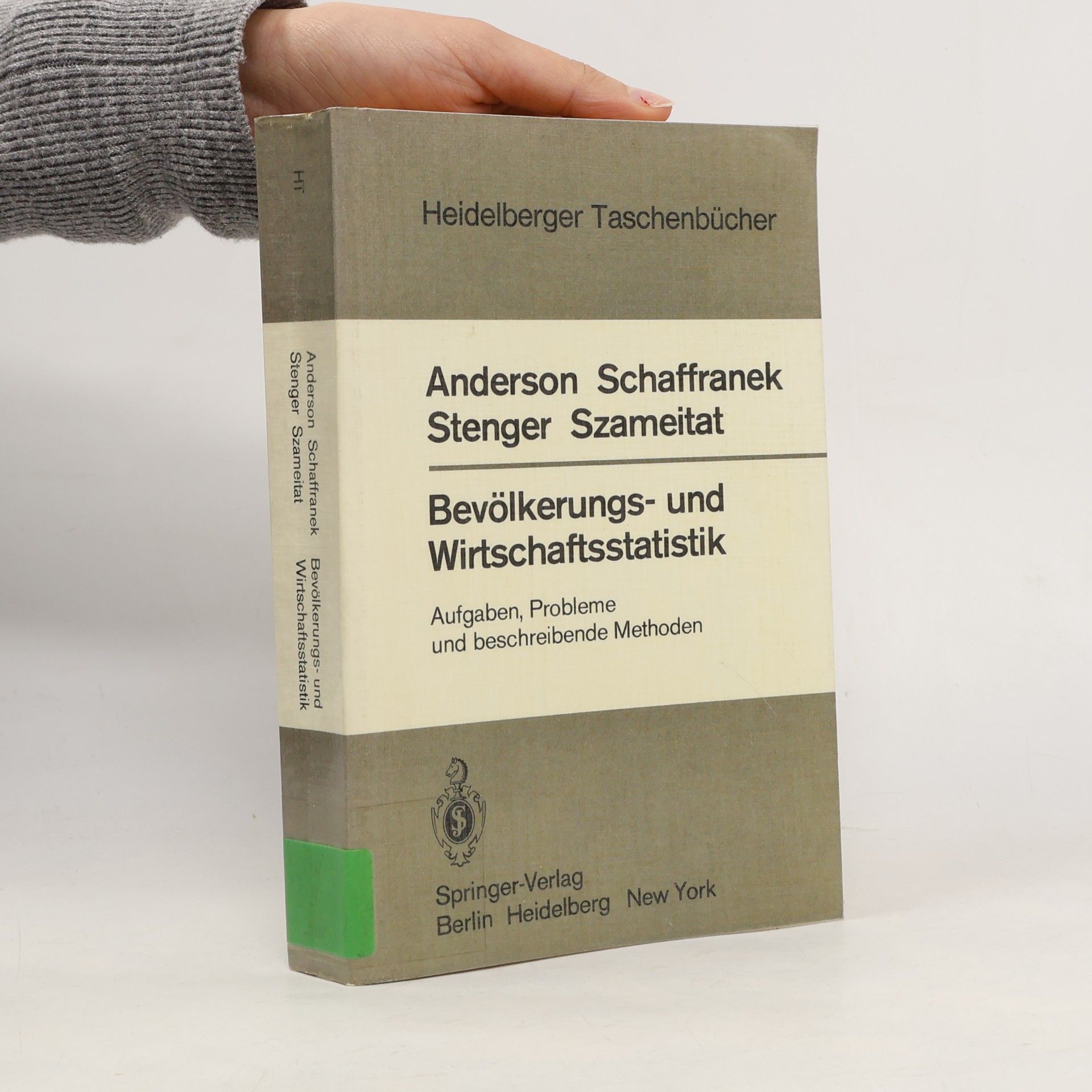 Heidelberger Taschenbücher - 223: Bevölkerungs- und Wirtschaftsstatistik
