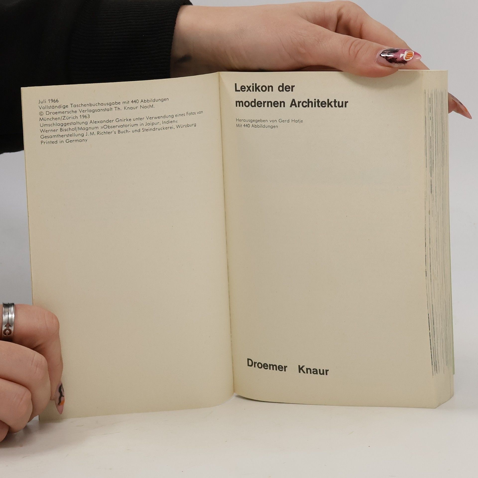 Gerd Hatje Lexikon der modernen Architektur