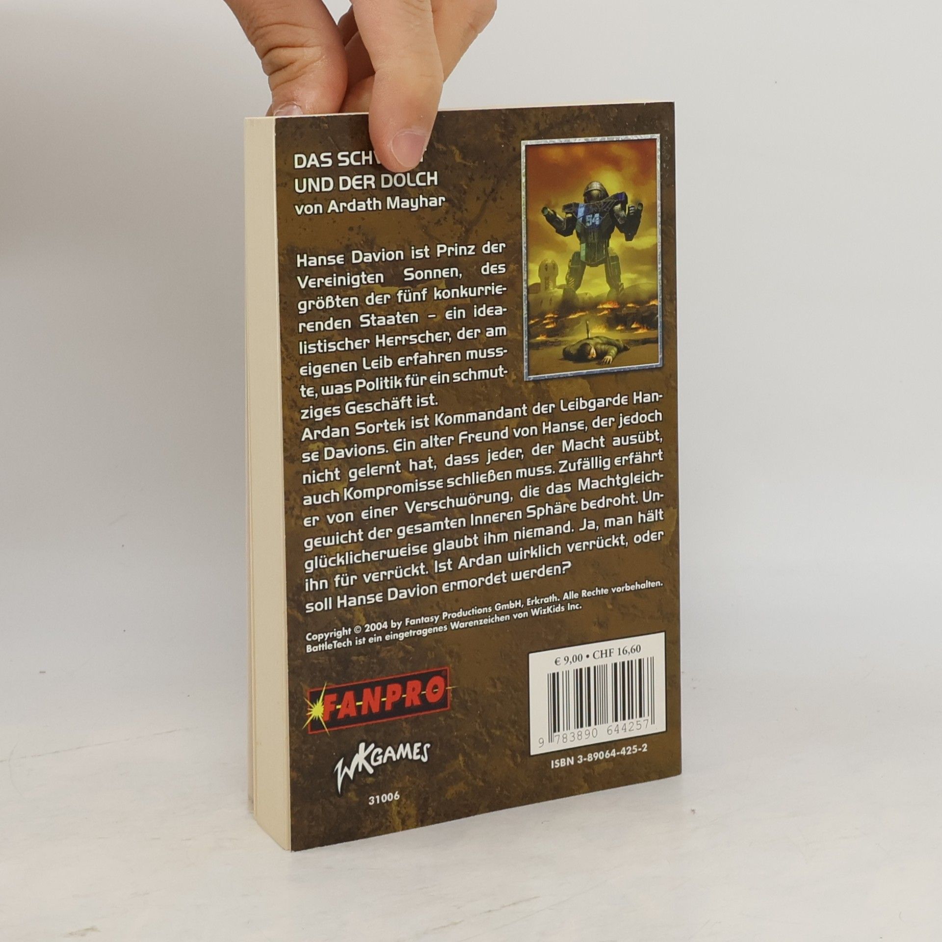Ardath Mayhar Classic BattleTech - 3: Das Schwert und der Dolch. BattleTech-Roman