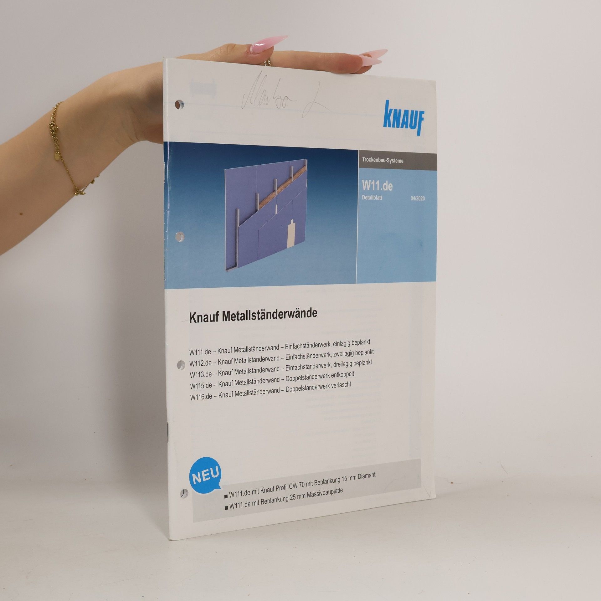 Autorenkollektiv W11.de Knauf Metallständerwände