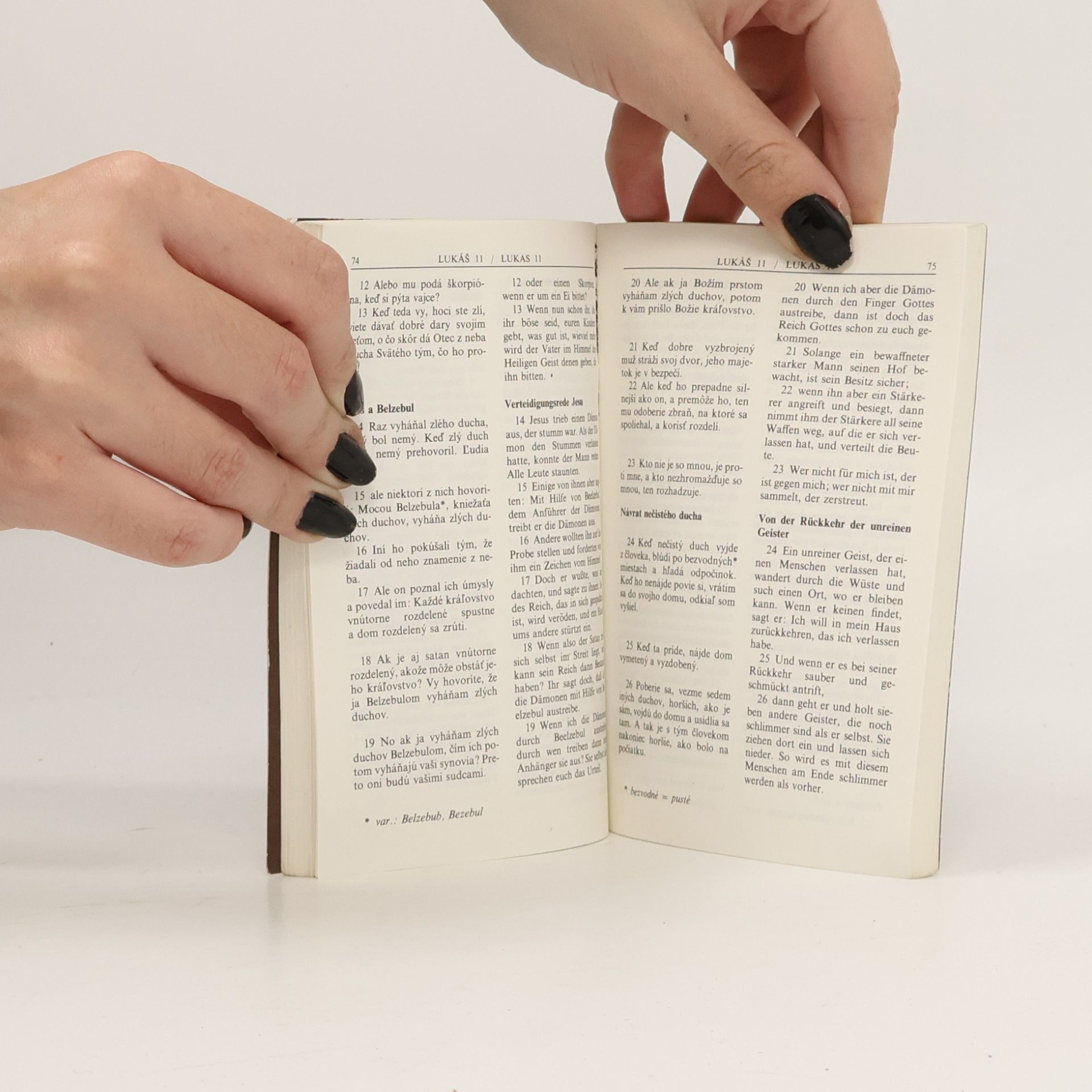 Slovenská biblická spoločnosť Evanjelium podl'a Lukáša = Das Evangelium nach Lukas