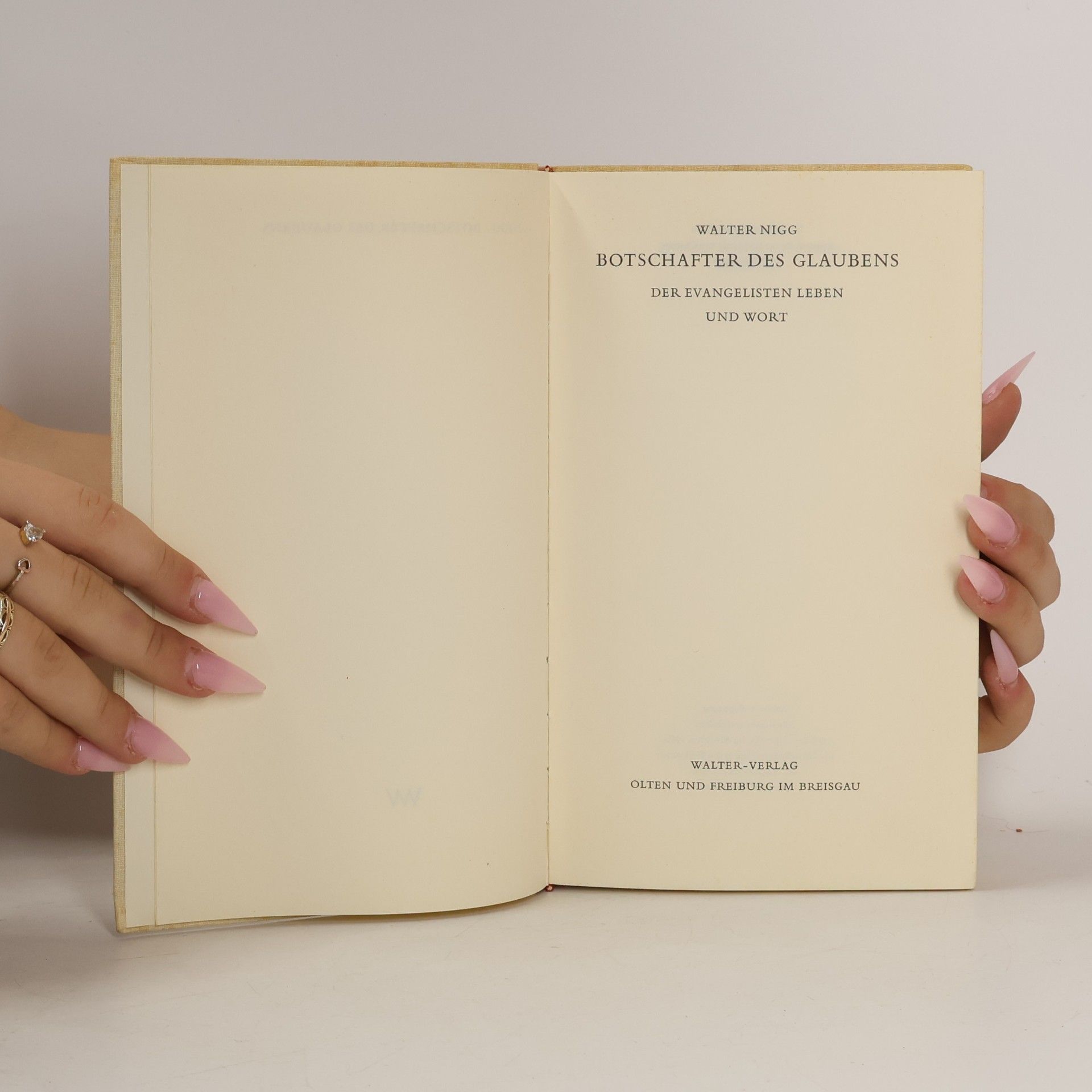 Walter Nigg Botschafter des Glaubens