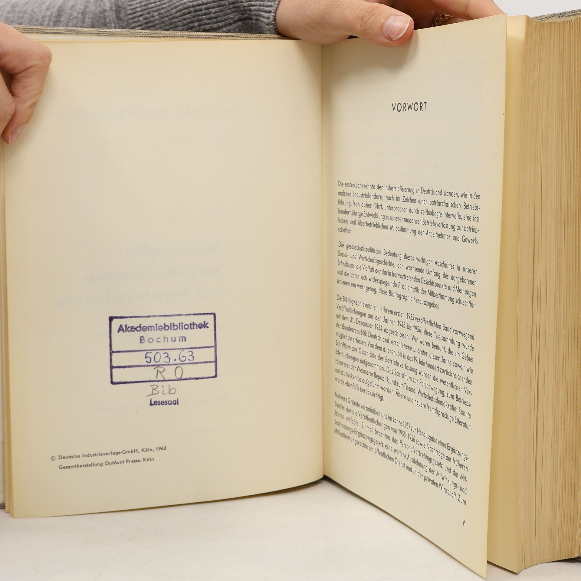 Various authors Bibliographie zur Mitbestimmung und Betriebsverfassung