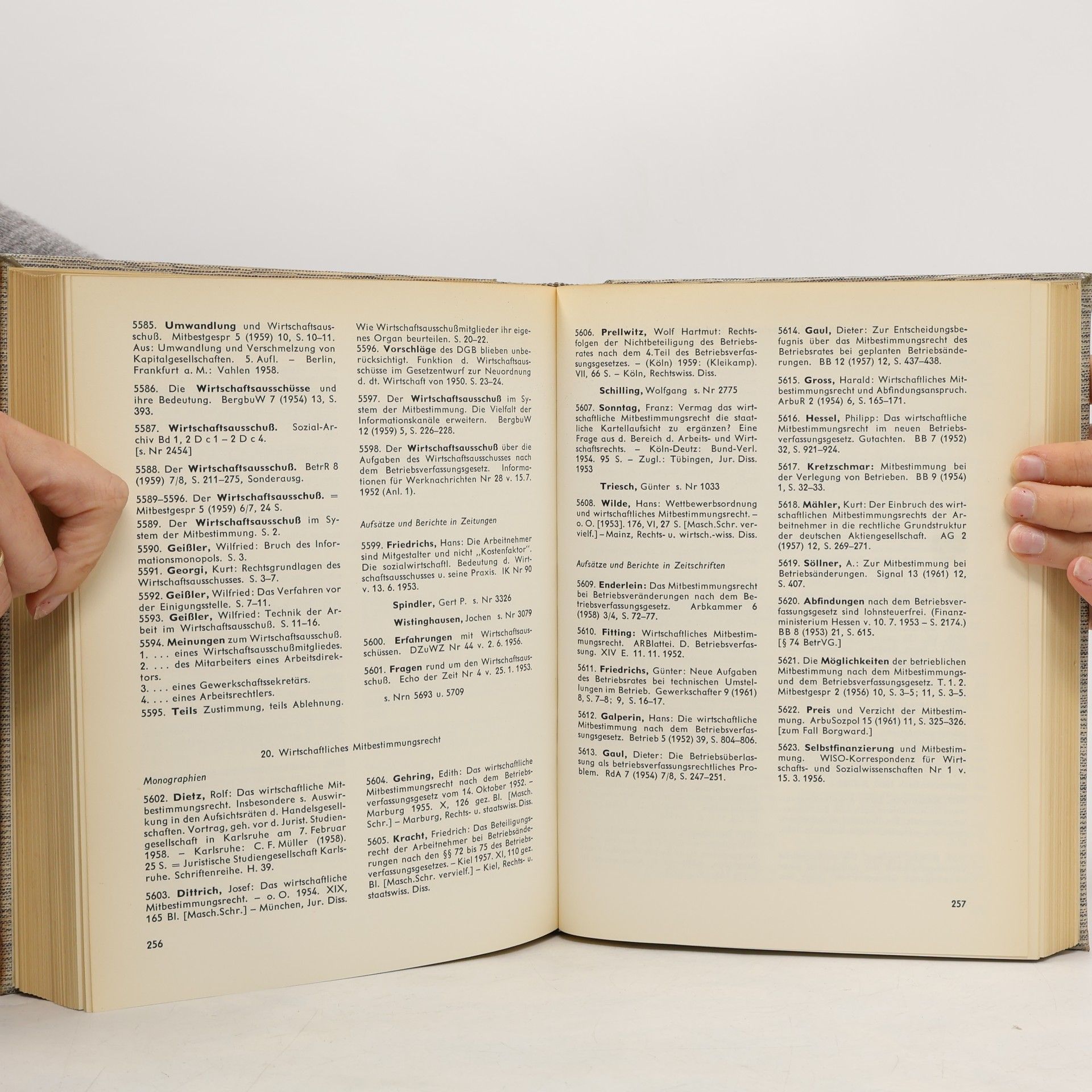 Various authors Bibliographie zur Mitbestimmung und Betriebsverfassung