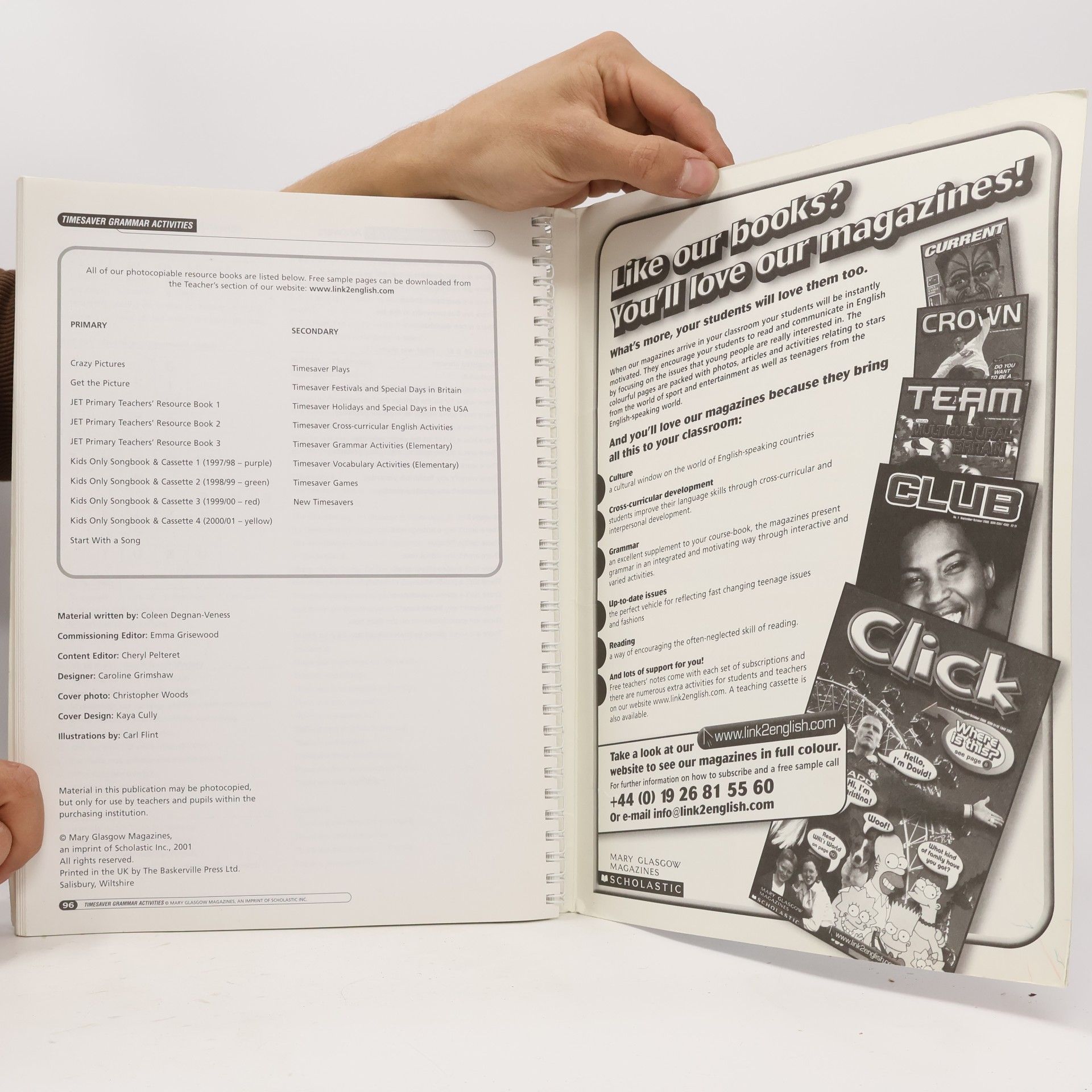 Coleen Degnan-Veness Classroom Photocopiable Timesavers: Grammar Activities