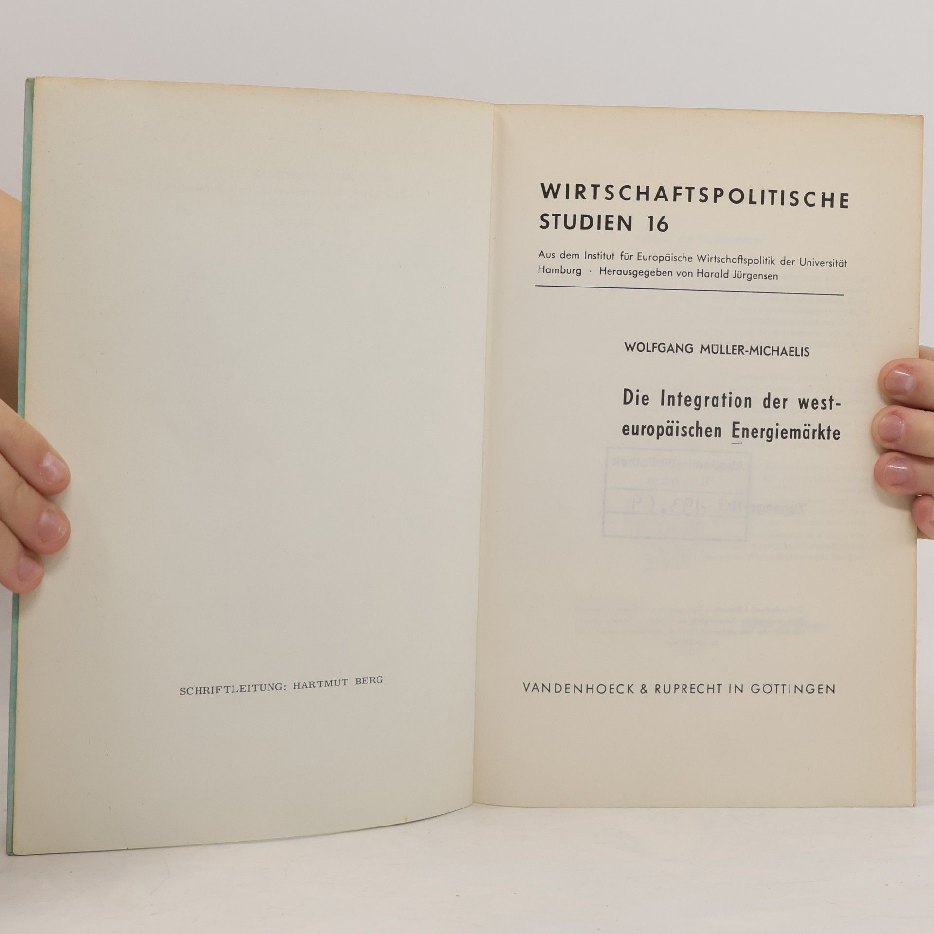 Wolfgang Müller-Michaels Wirtschaftspolitische Studien 16