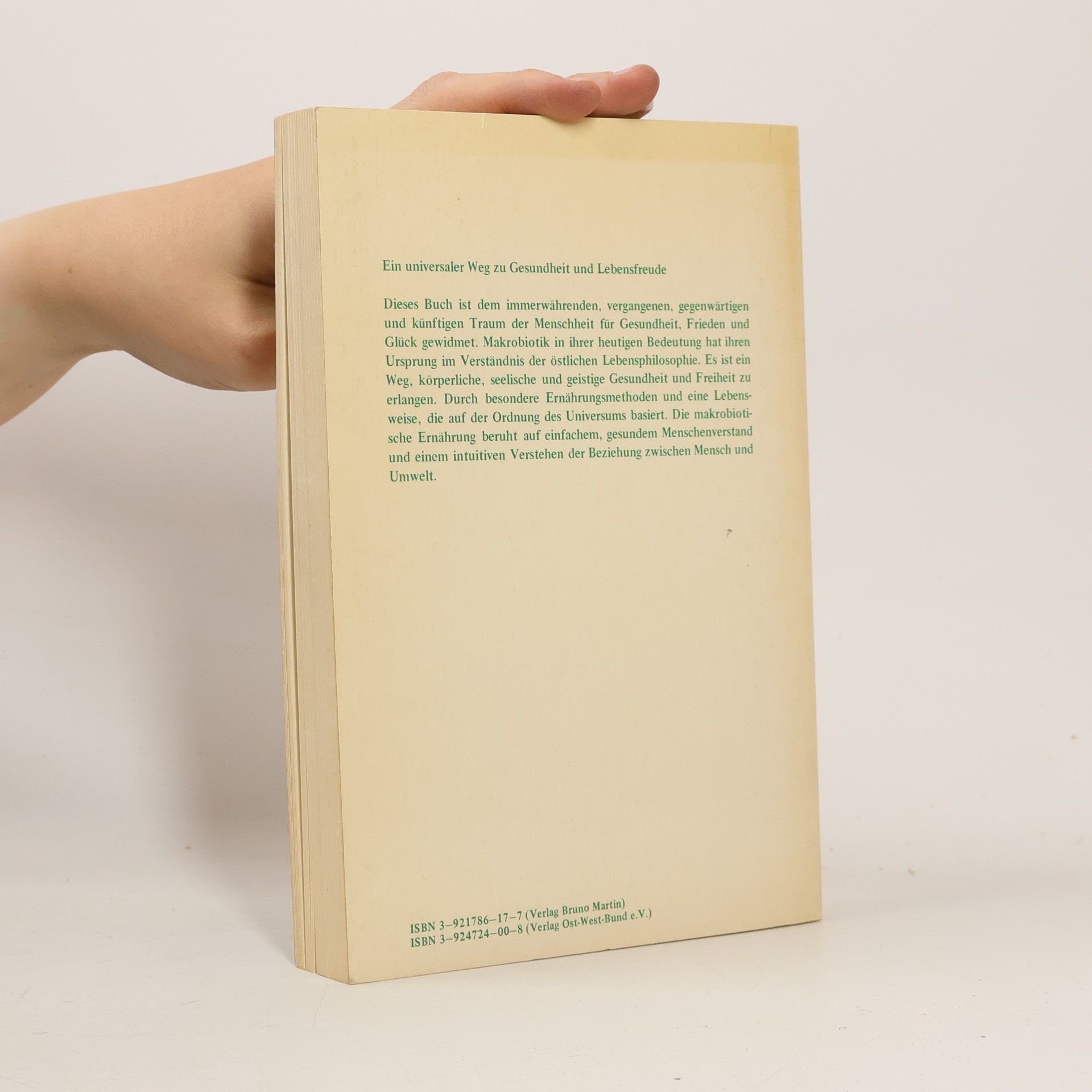 Michio Kushi Das Buch der Makrobiotik