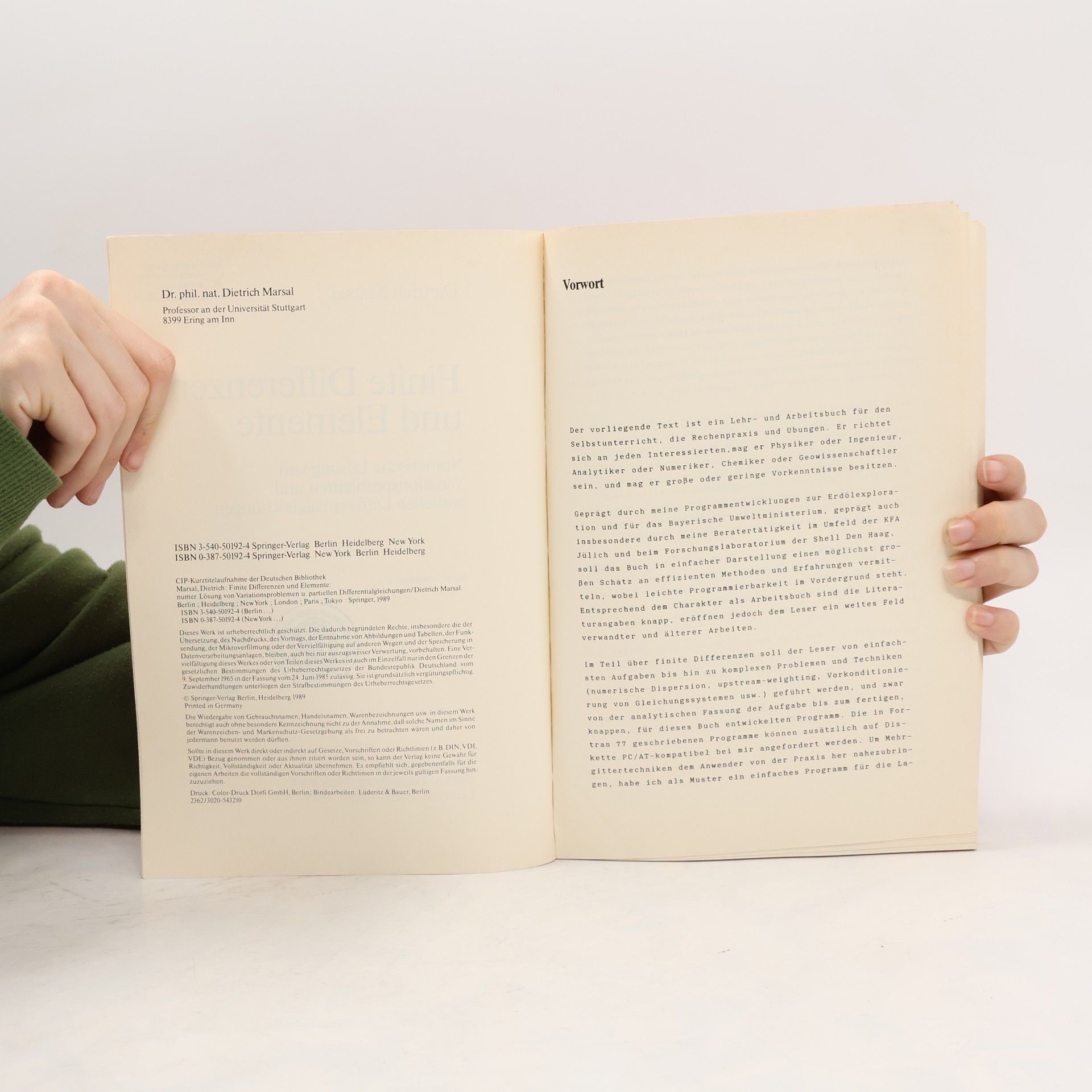 Dietrich Marsal Finite Differenzen und Elemente