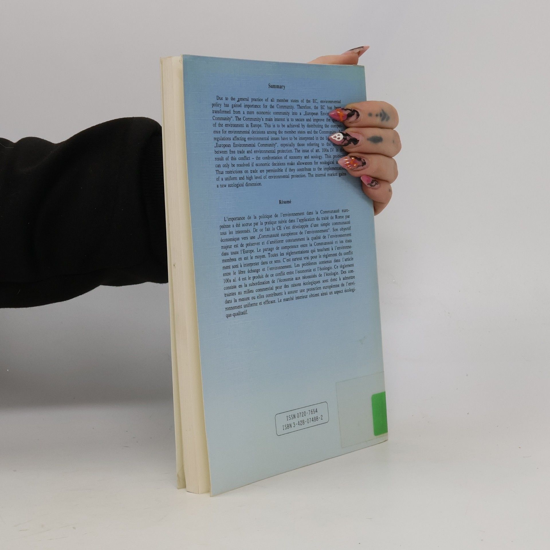 Christoph E. Palme Tübinger Schriften zum Internationalen und Europäischen Recht - 27: Nationale Umweltpolitik in der EG