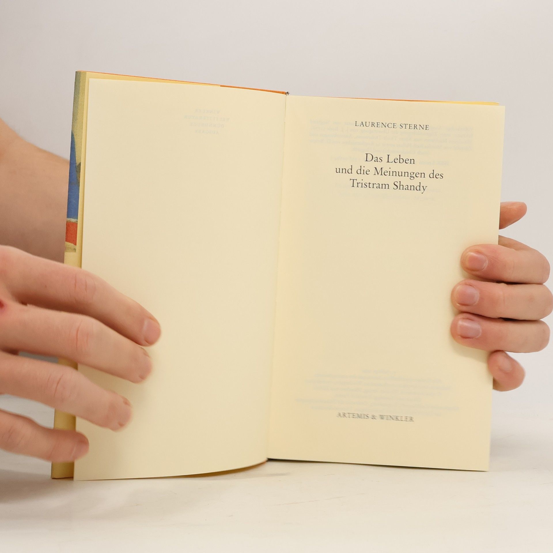 Laurence Sterne Winkler Weltliteratur: Das Leben und die Meinungen des Tristram Shandy