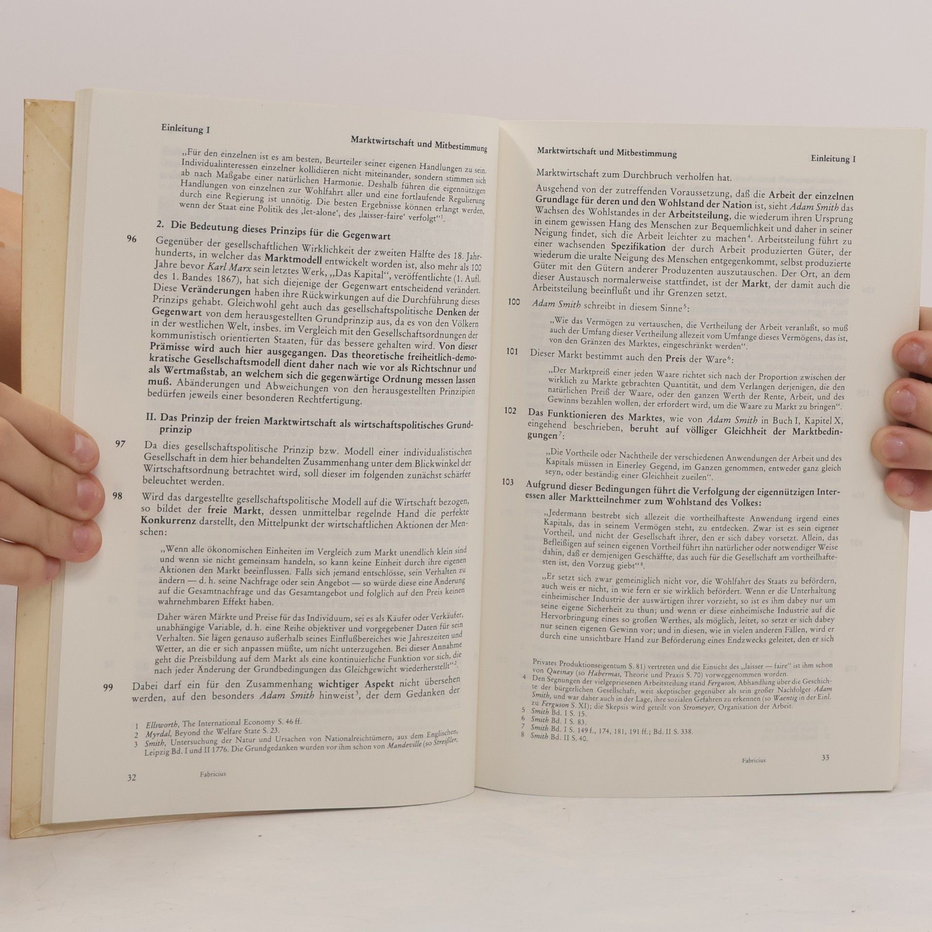 Fritz Fabricius Marktwirtschaft und Mitbestimmung