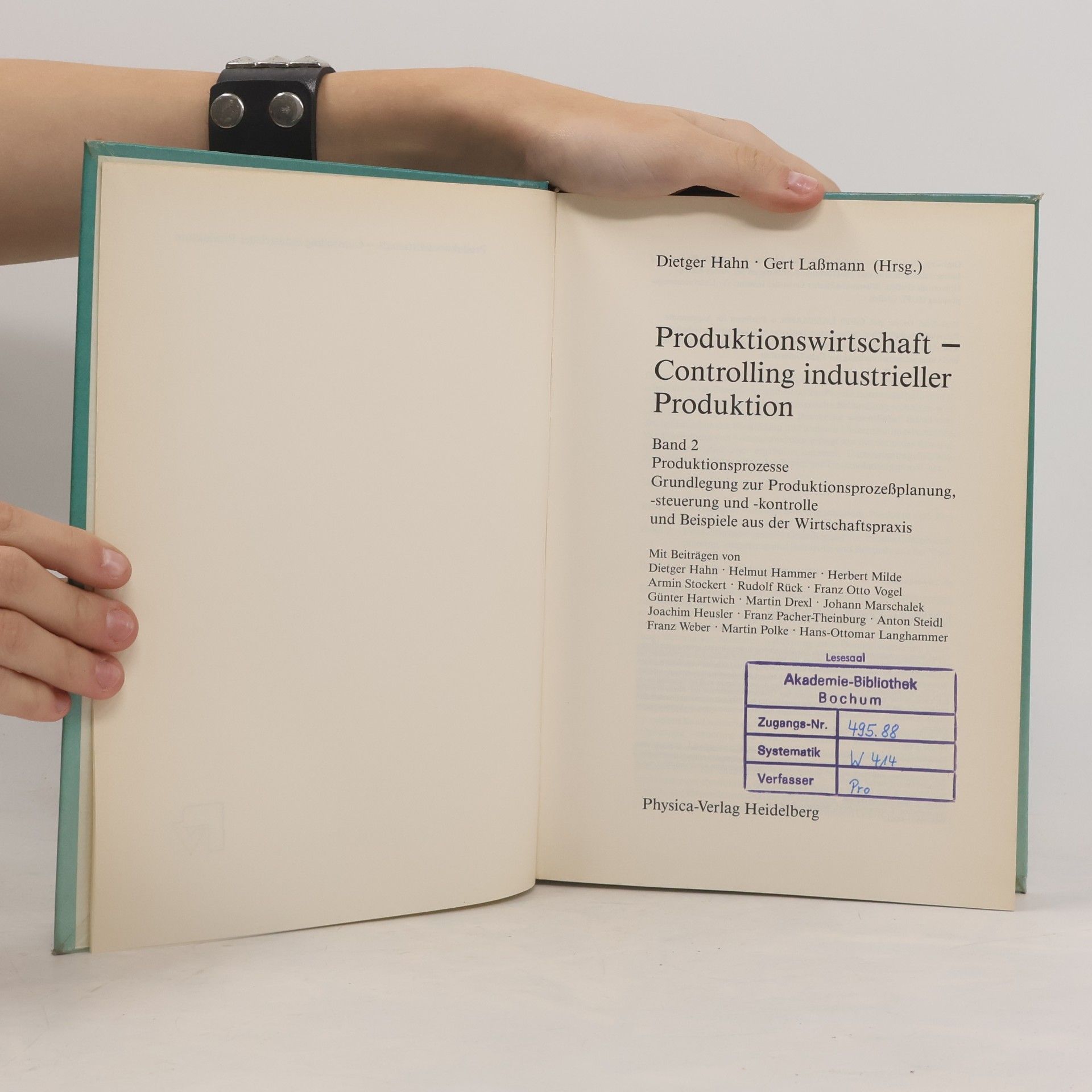 D. Hahn Produktionswirtschaft ― Controlling industrieller Produktion