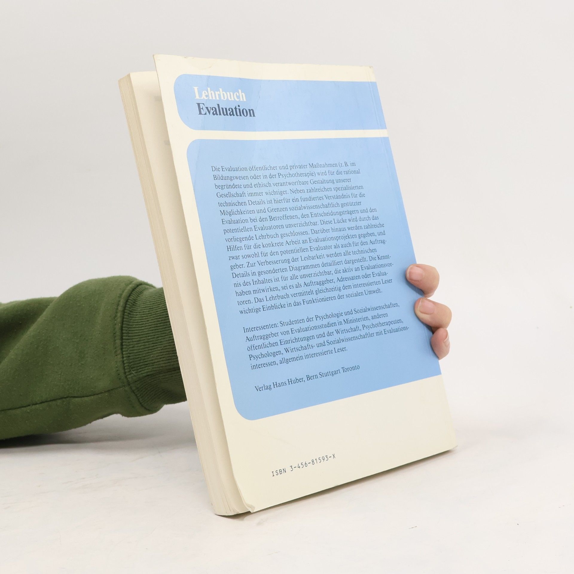 Heinrich Wottawa Lehrbuch Evaluation
