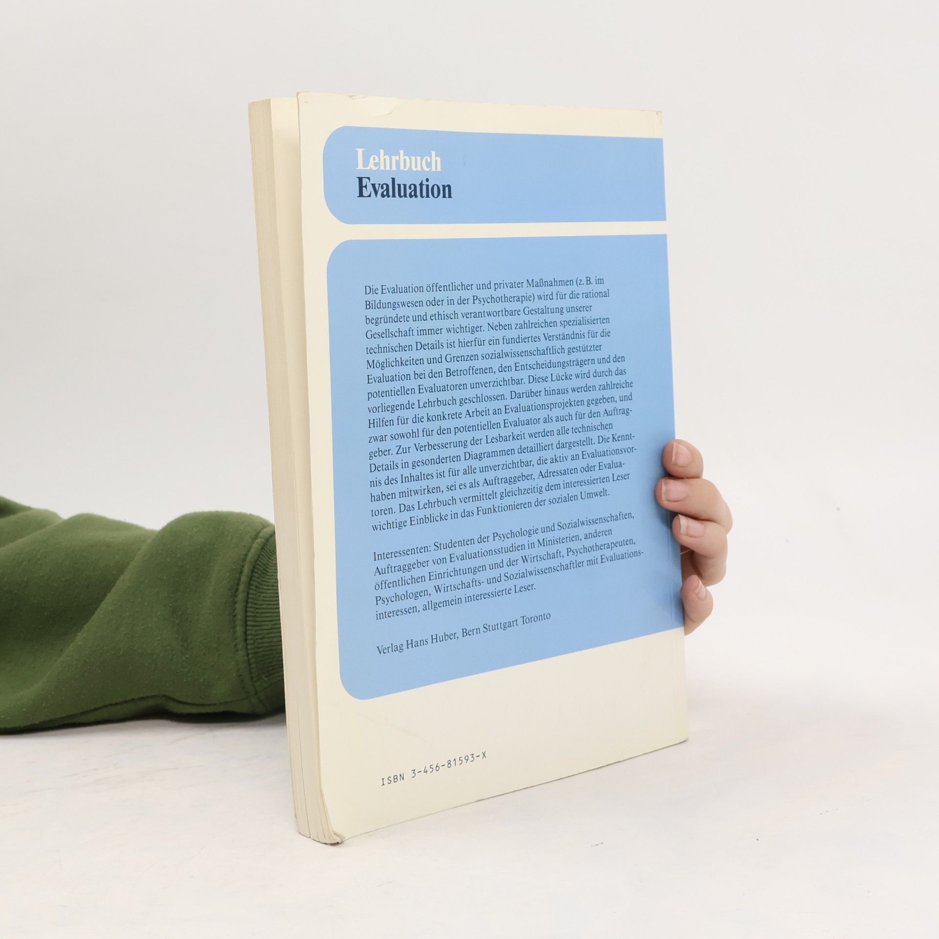 Heinrich Wottawa Lehrbuch Evaluation